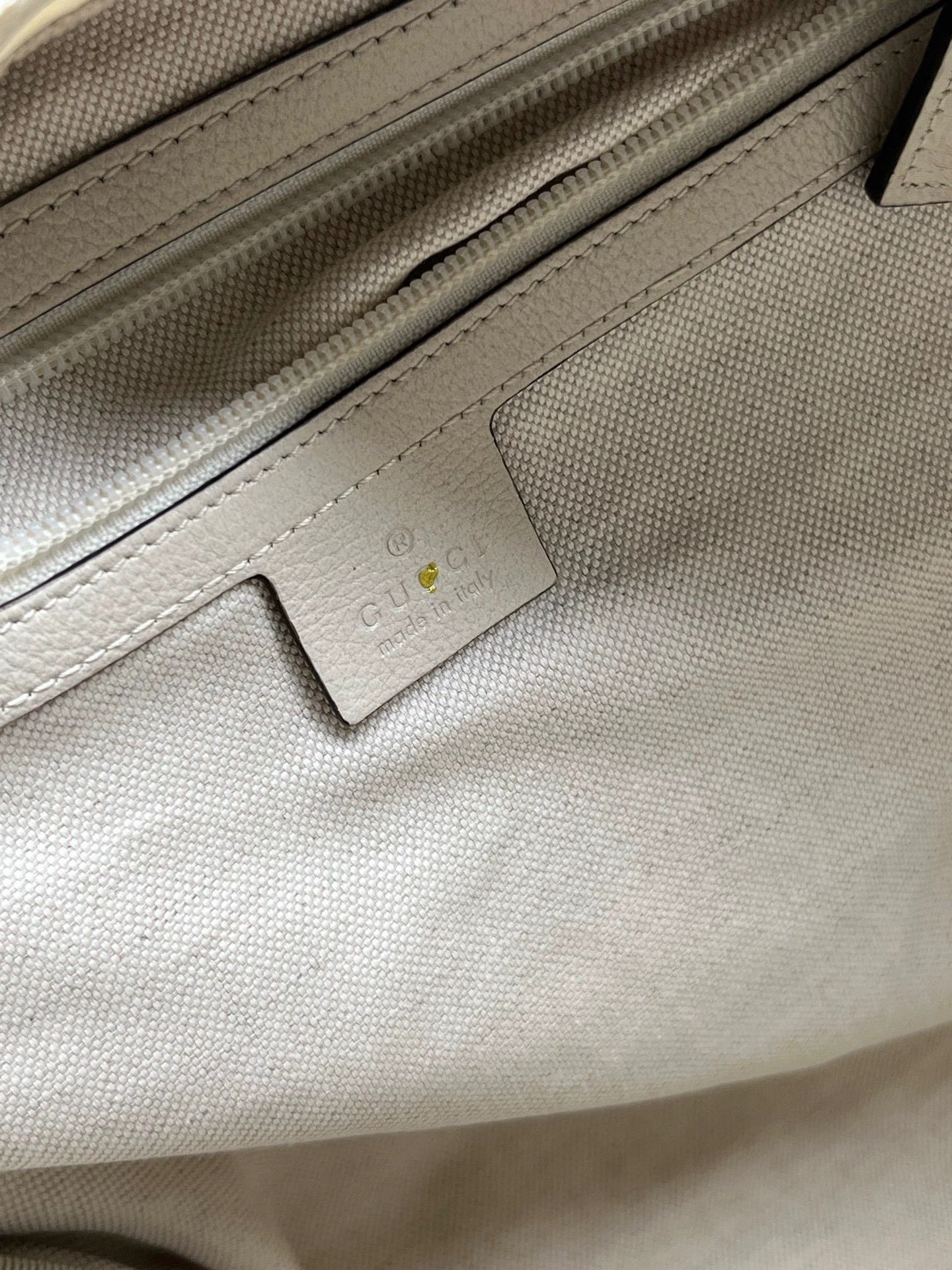 Gucci gucci white leather print backpack for unisex Size ONE SIZE - 5 Thumbnail