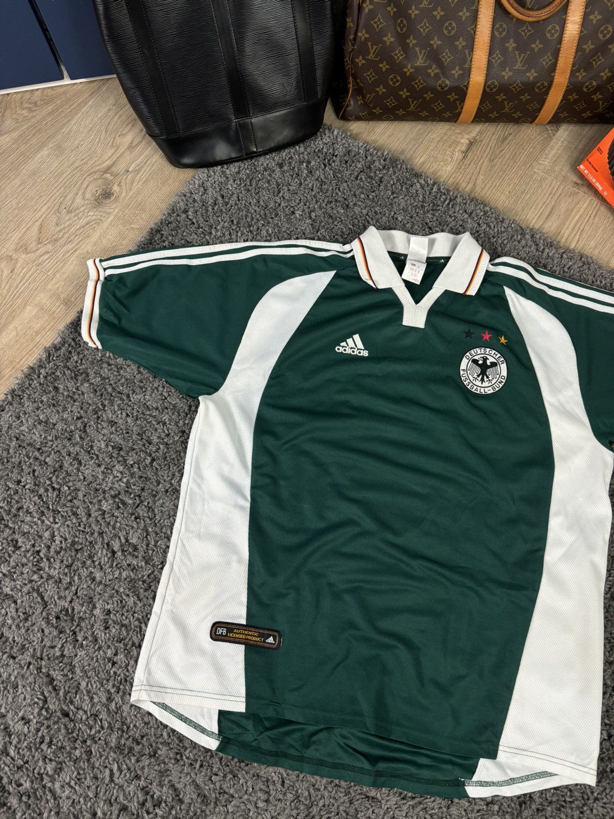 Adidas × Vintage Vintage Germany Adidas 2000/02 Jersey Away Football Shirt Size US XL / EU 56 / 4 - 2 Thumbnail
