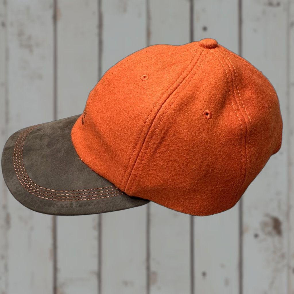 Timberland VINTAGE Timberland Hat Cap Strap Back Men One Size Orange Wool Suede Brim Baseball Cap Outdoor Adjustable Mens Size ONE SIZE - 1 Thumbnail