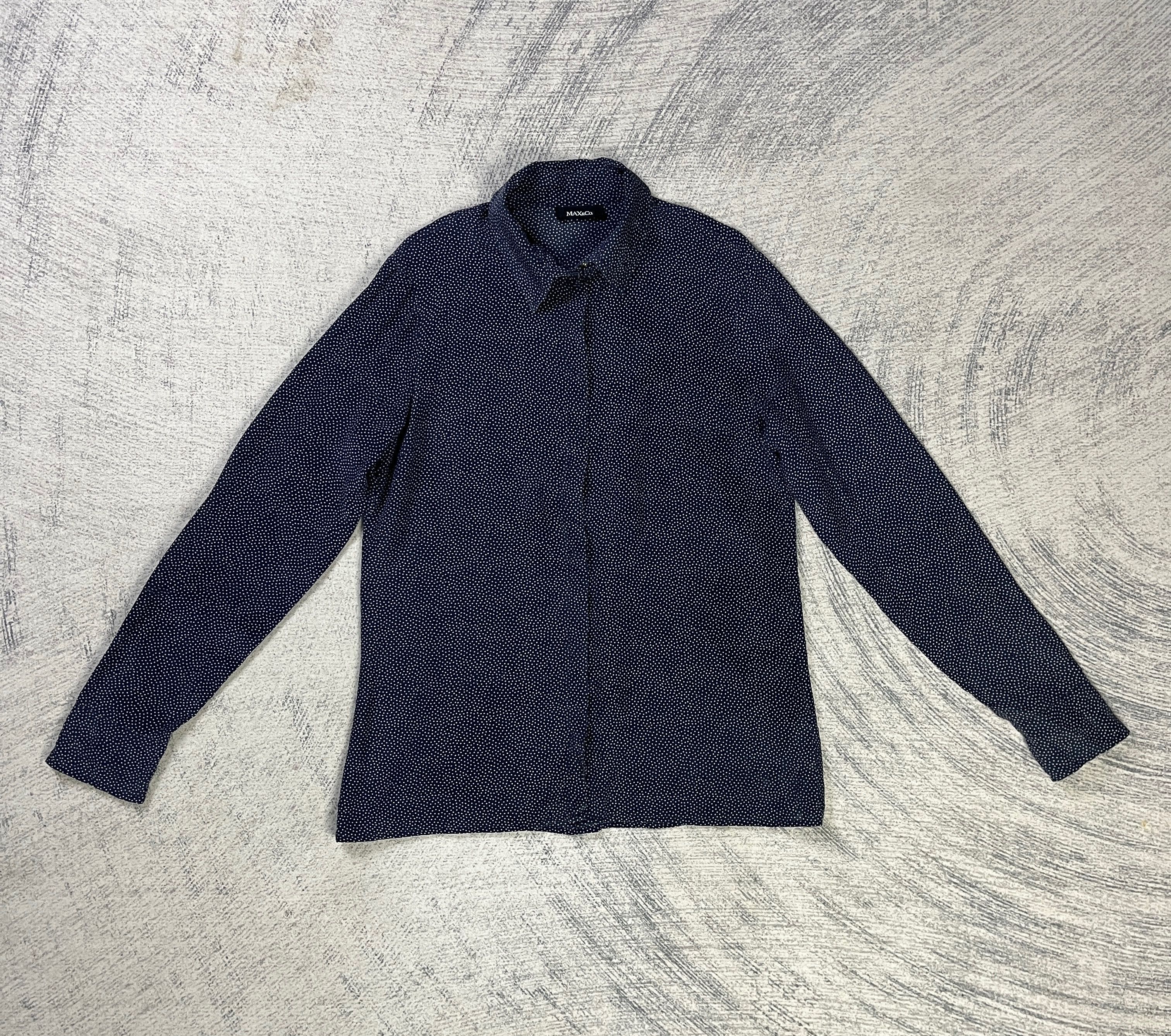 MAX&Co. Max & Co Silk Polka Dot Blouse Button Ups Made in Moldova Size XS / US 0-2 / IT 36-38 - 1 Thumbnail