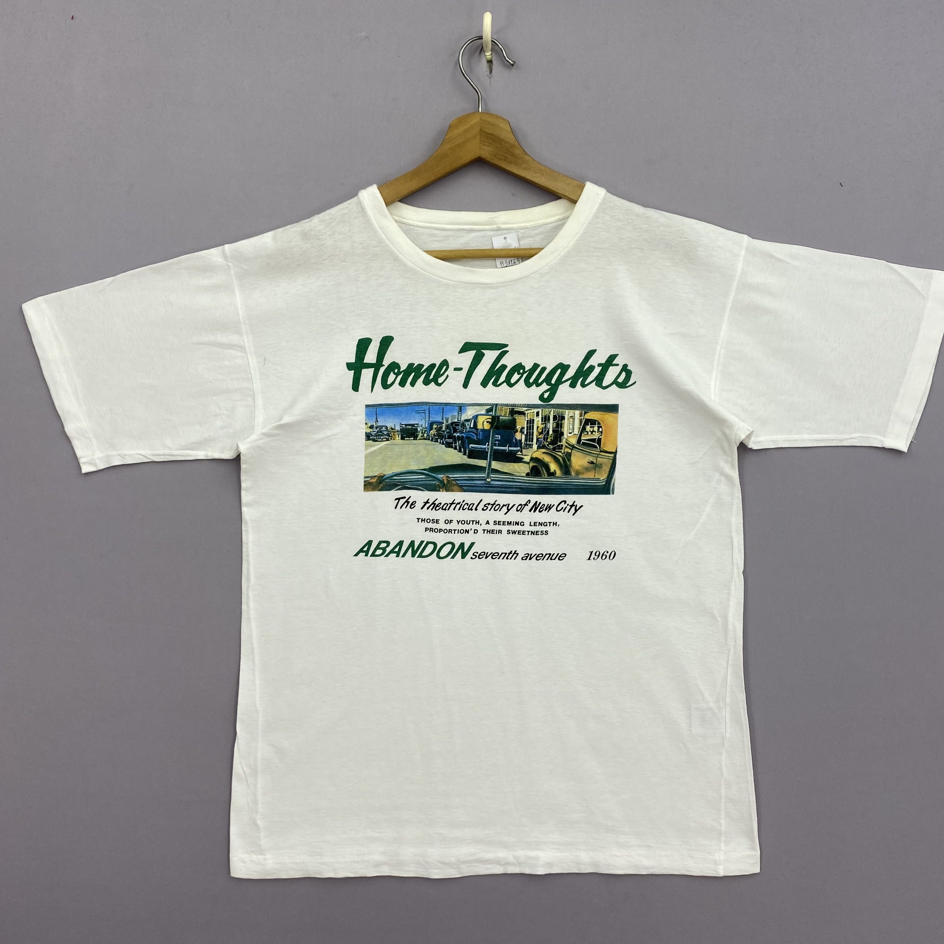 Vintage 90s Home Thoughts T-Shirts Abandon 7th Avenue Tee
