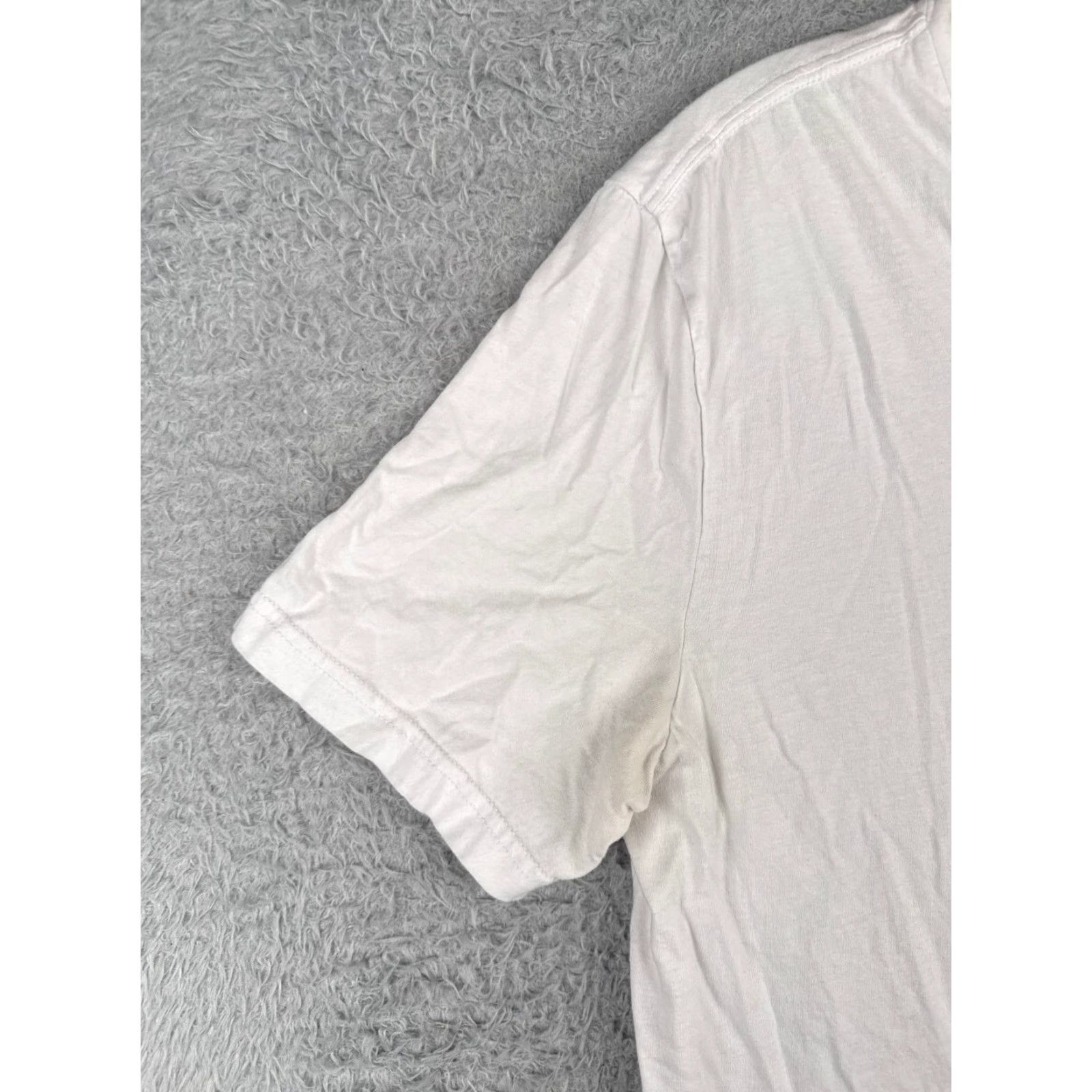 Tommy Hilfiger Tommy Hilfiger Men's Shirt Adult Large White Short Sleeve V-Neck Cotton Logo Casual Size US L / EU 52-54 / 3 - 3 Thumbnail