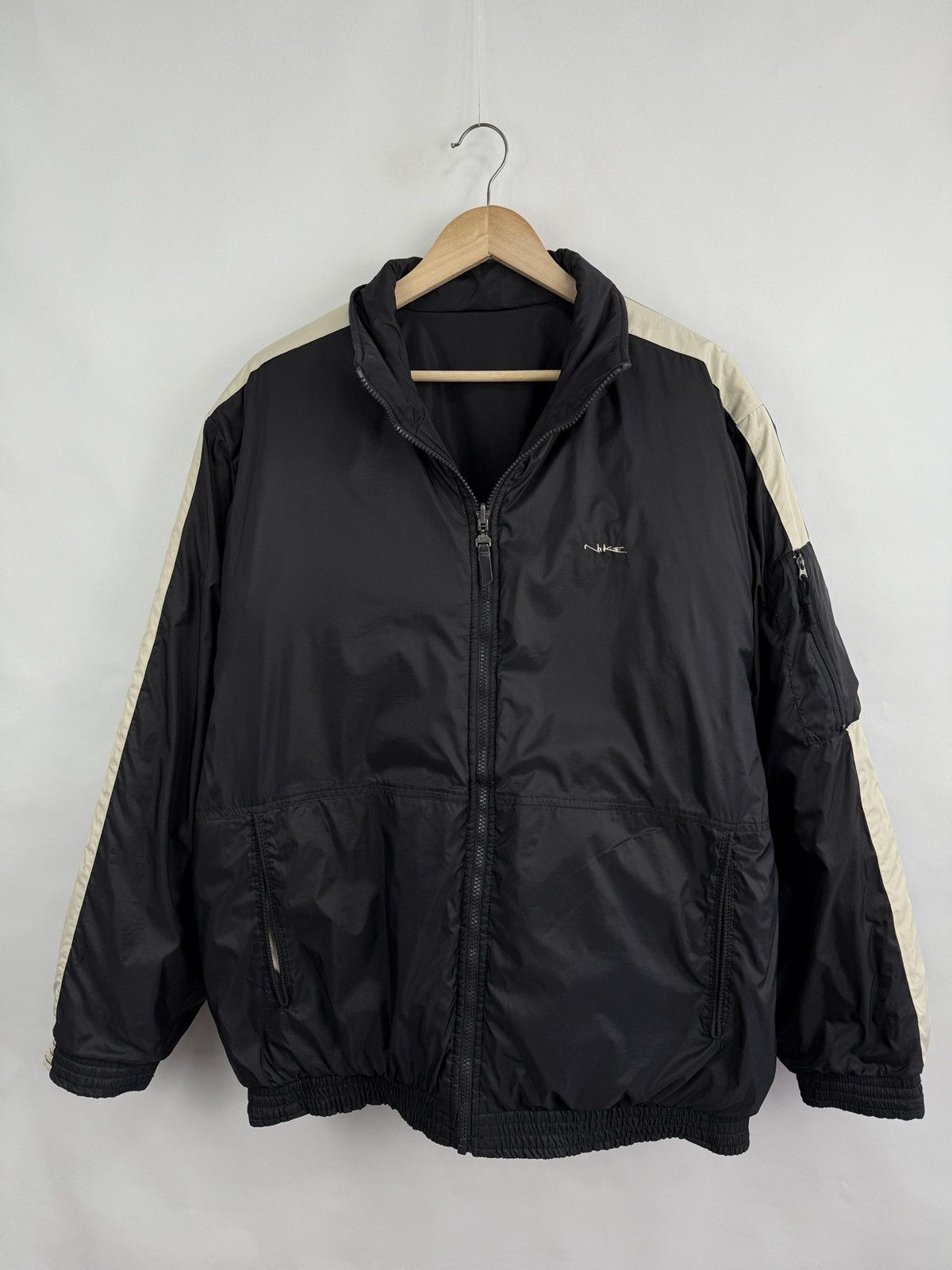Nike 🇺🇸Vintage 90s Nike Reversible Puffer Jacket Synthetic Filling Size US L / EU 52-54 / 3 - 10 Thumbnail