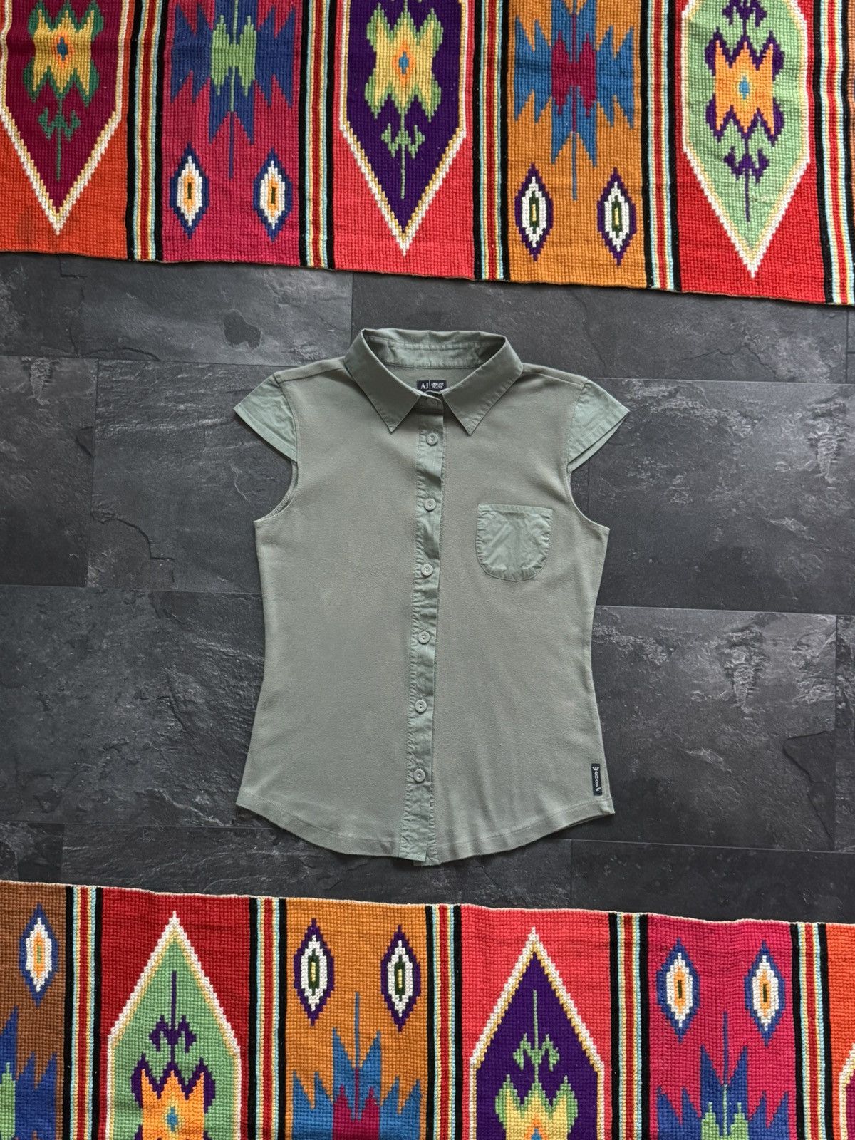 Armani Vintage Armani Jeans Vest Size M / US 6-8 / IT 42-44 - 1 Thumbnail