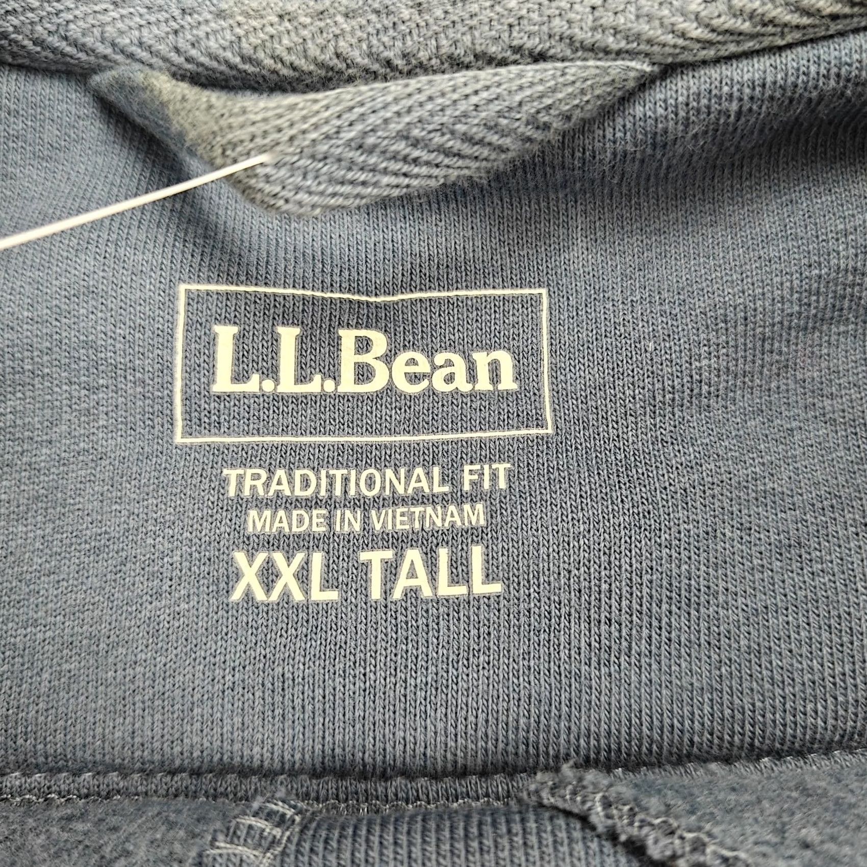 Vintage L.L. Bean Sweatshirt Mens 2XLT Blue Traditional Fit Fleece Crewneck Pullover New Size US XXL / EU 58 / 5 - 2 Thumbnail