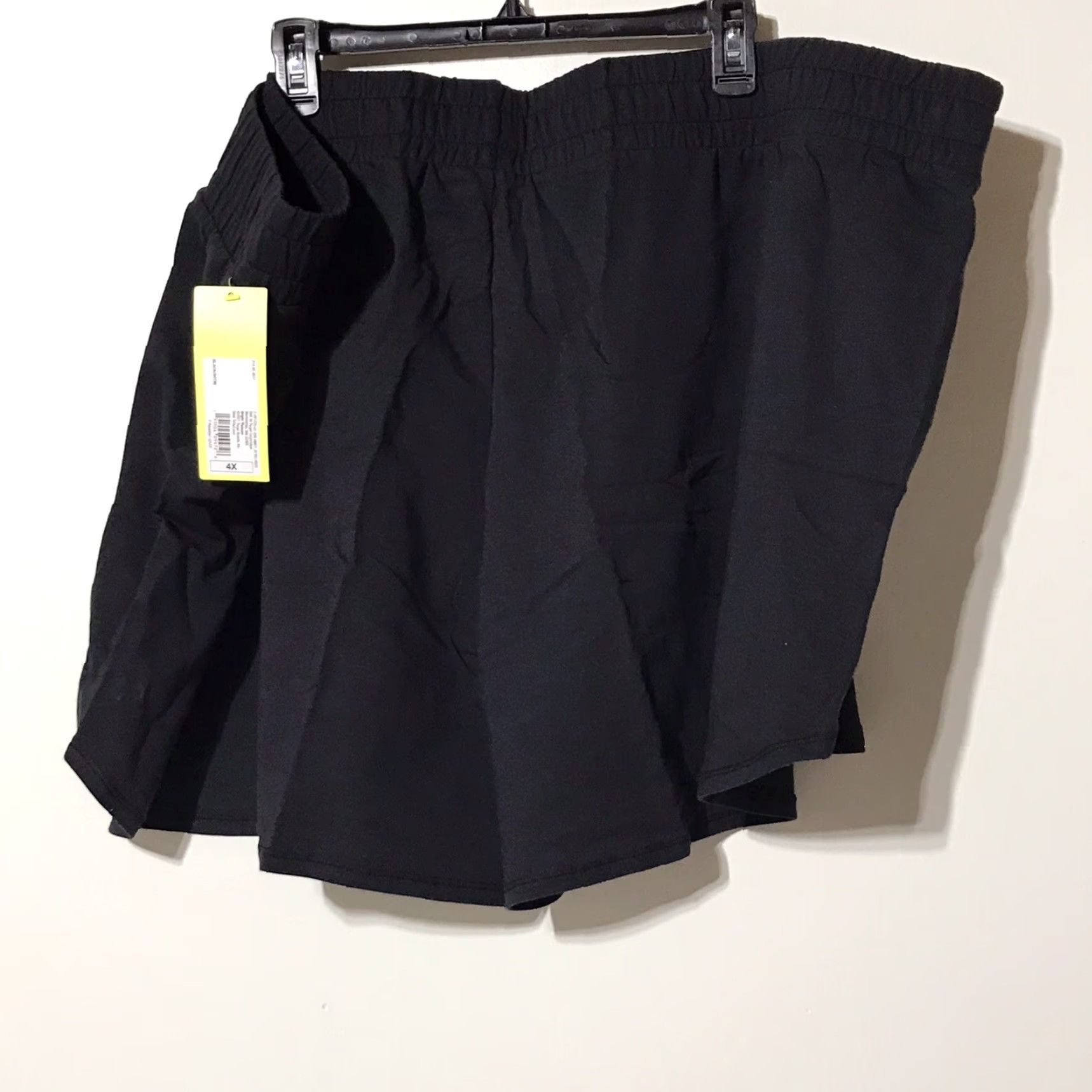Vintage All In Motion Women's Plus Size 2X Shorts Black Elastic Waist Casual Activewear Summer Size 40" / US 18 - 2 Thumbnail
