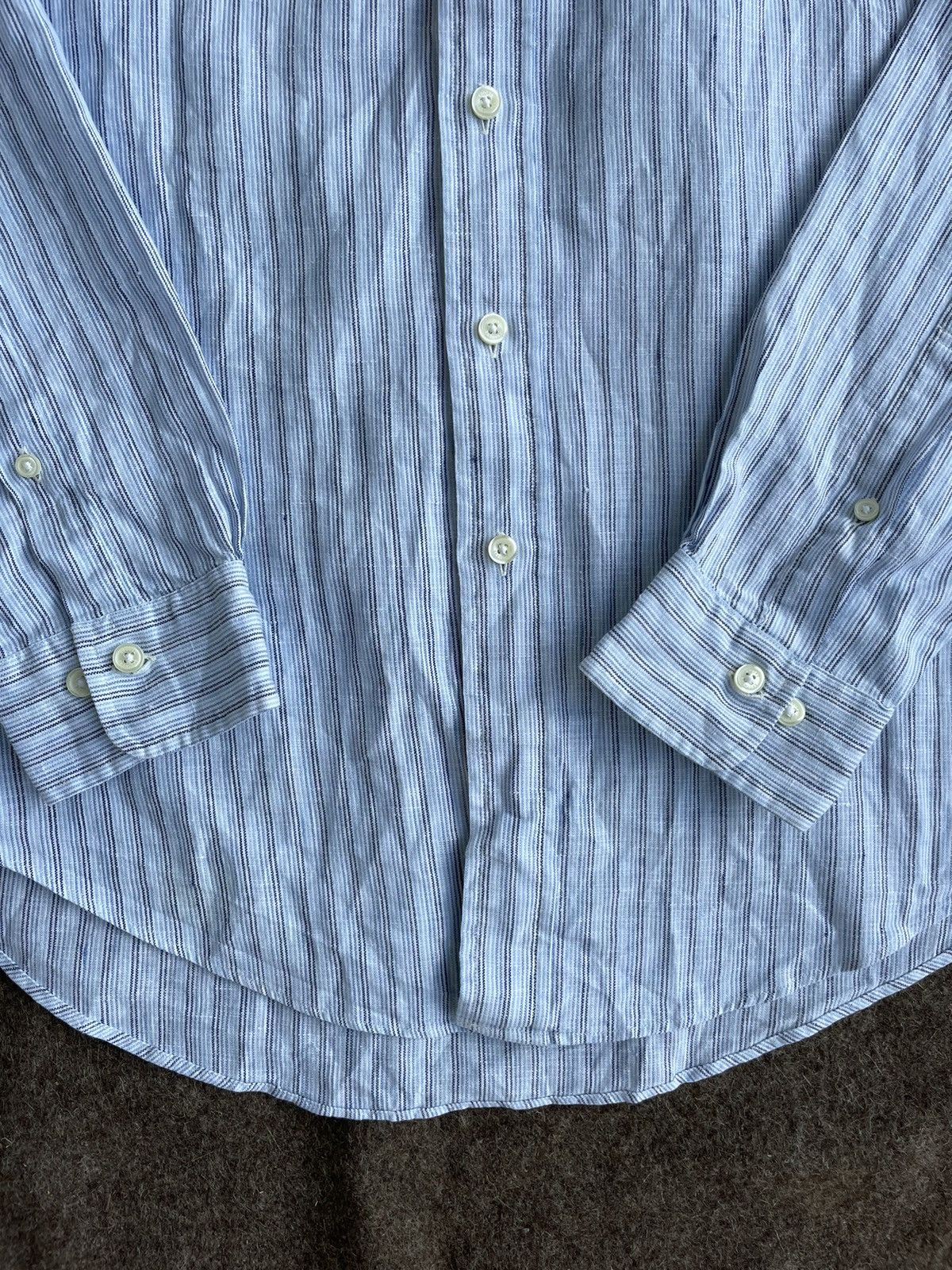 Brooks Brothers Brooks Brothers Linen Shirt Size US L / EU 52-54 / 3 - 4 Thumbnail
