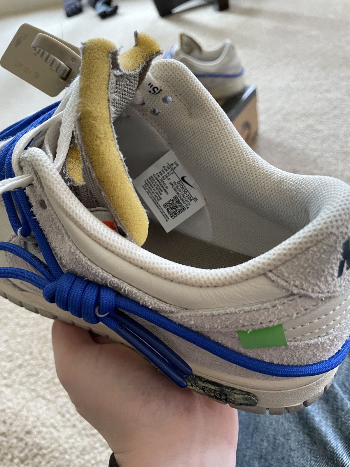 Nike × Off-White Off white x nike dunk low lot 32 of 50 Size US 8.5 / EU 41-42 - 4 Thumbnail