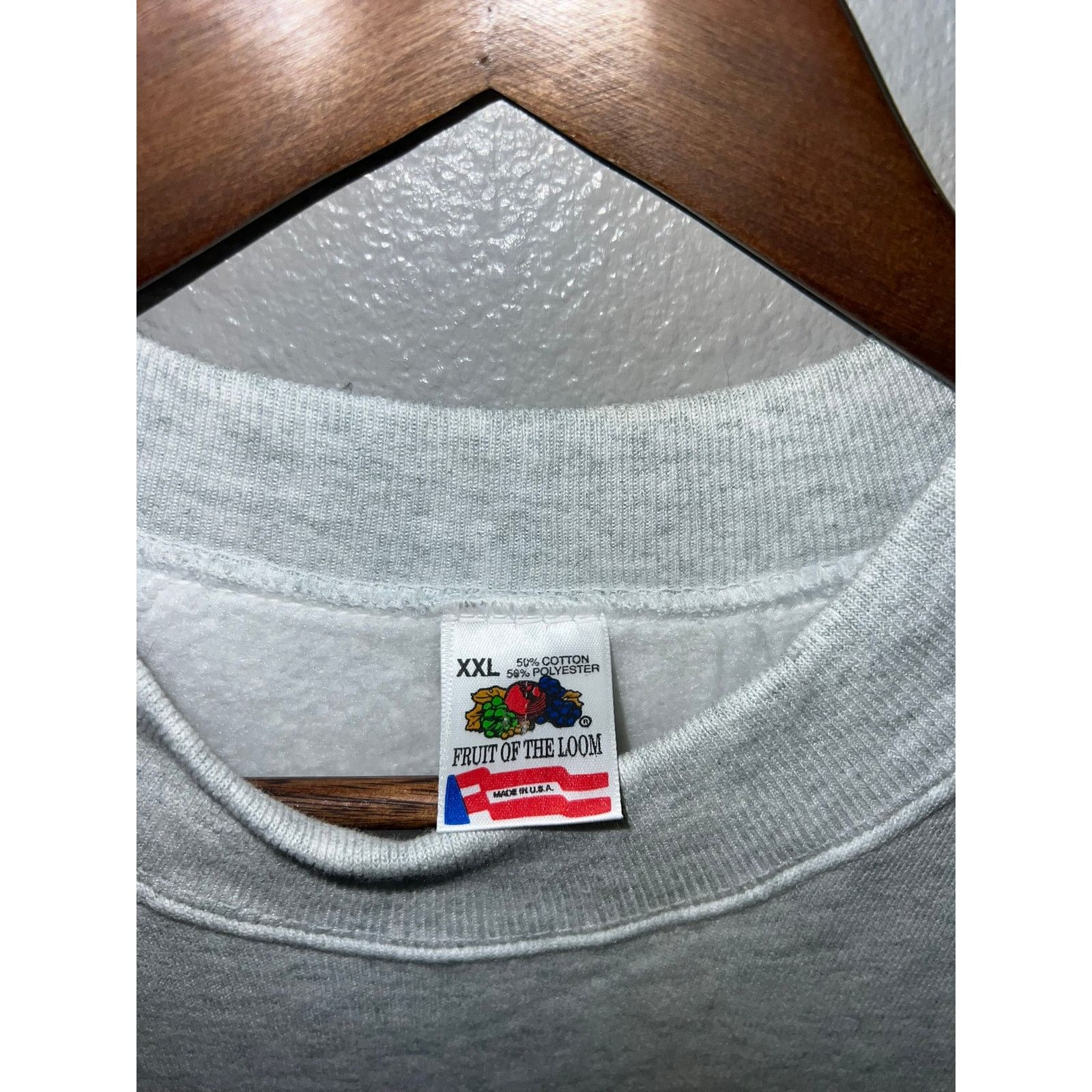 Fruit Of The Loom Vintage Adams State College Sweatshirt Crewneck Dad Gray 2XL Size US XXL / EU 58 / 5 - 6 Thumbnail