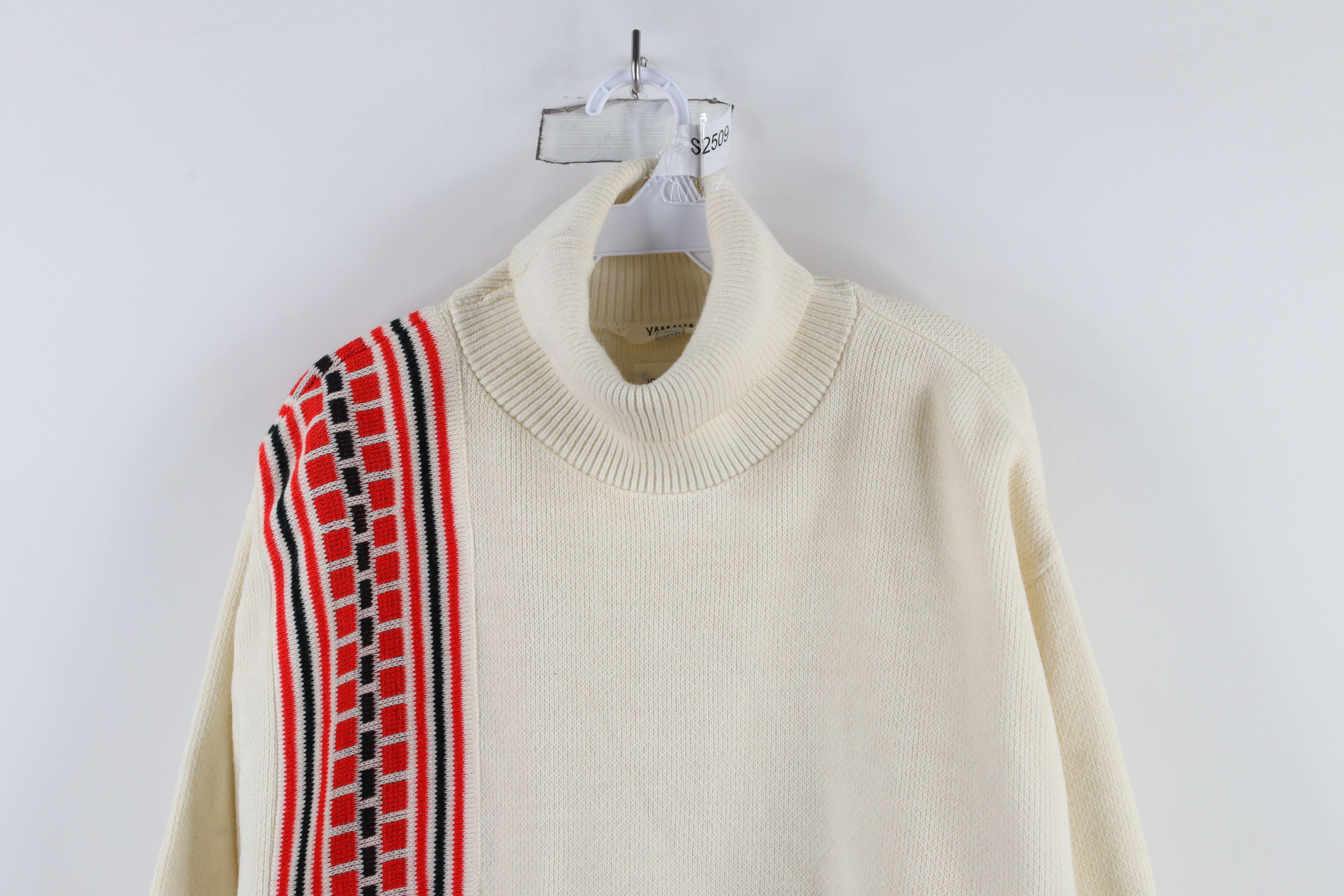 Vintage × Yamaha Vintage 70s Yamaha Racing Design Turtleneck Sweater USA Size US XL / EU 56 / 4 - 2 Thumbnail
