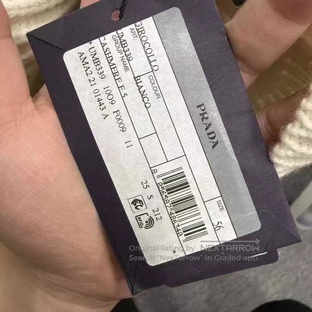 Prada Prada Slogan Cashmere Sweater. Size US XL / EU 56 / 4 - 5 Thumbnail