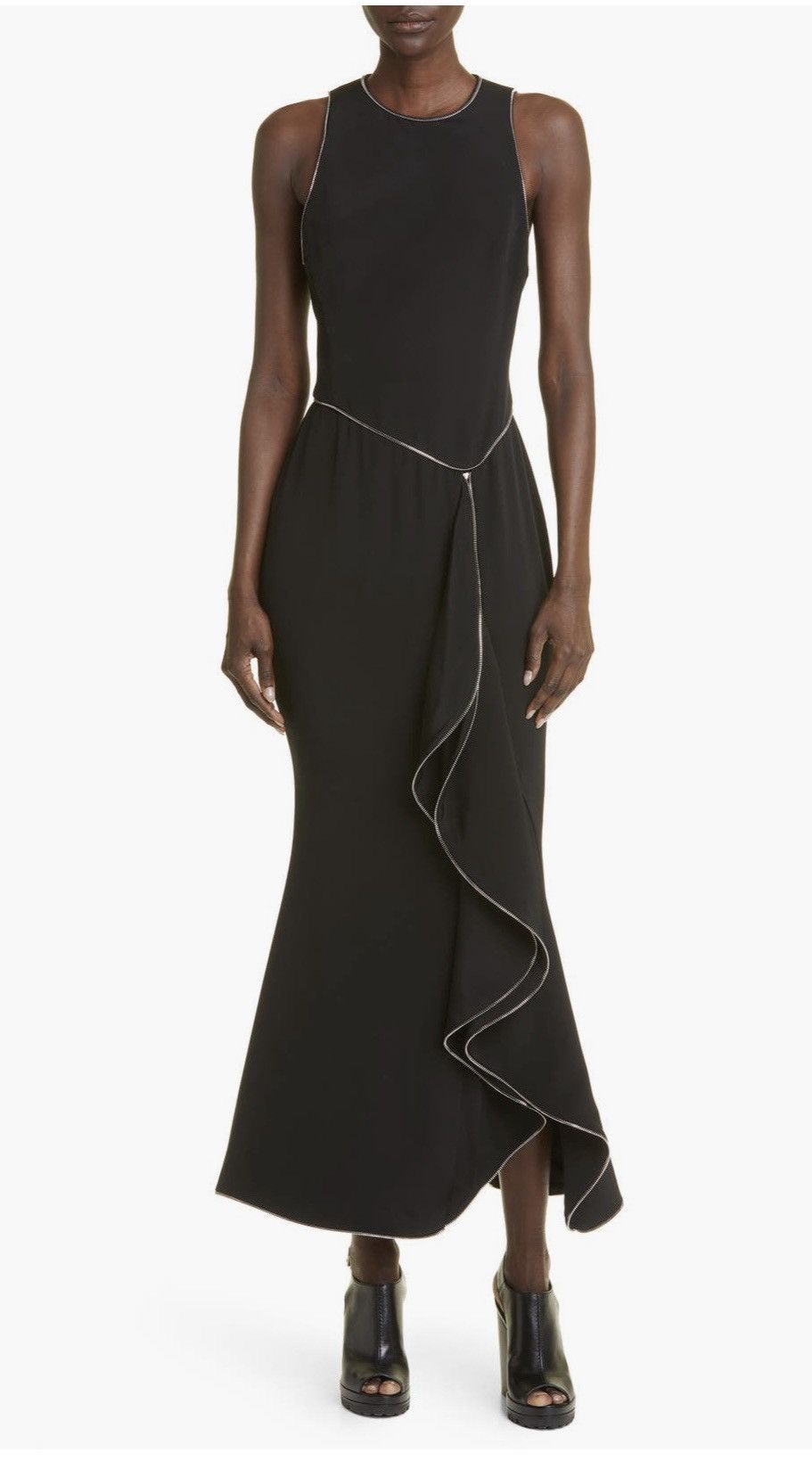 Brandon Maxwell Brandon Maxwell The Brynn Ruffled Mermaid Gown size US 2 Size XS / US 0-2 / IT 36-38 - 2 Thumbnail