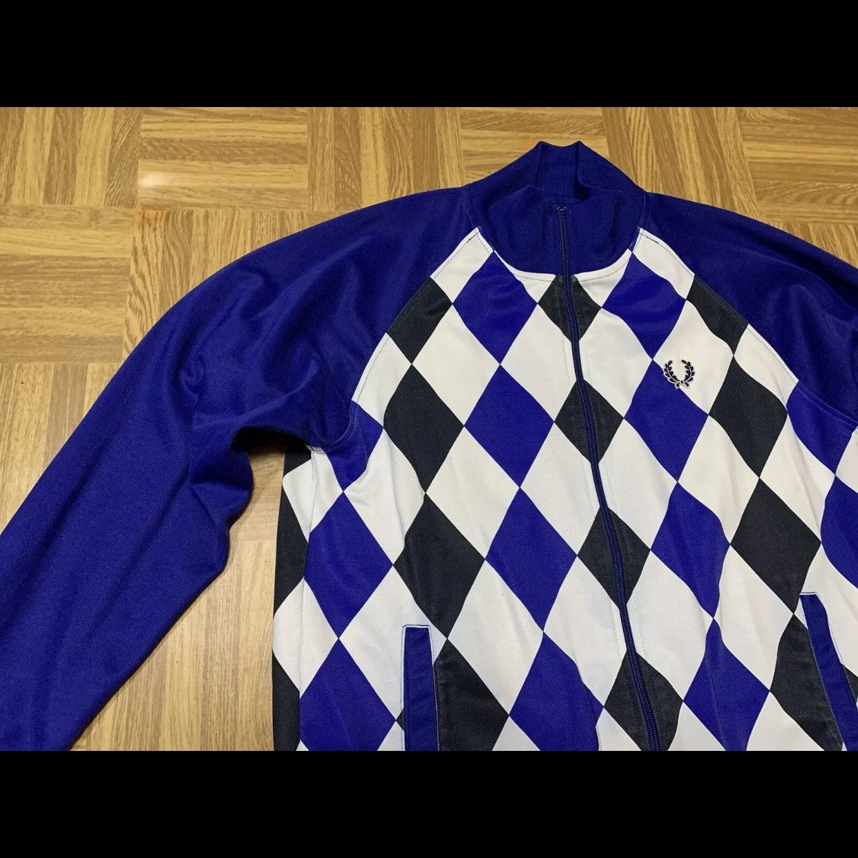 Fred Perry × Vintage 80s 90s Vintage Fred Perry Track Jacket Mods Skins Casuals Size US L / EU 52-54 / 3 - 9 Thumbnail