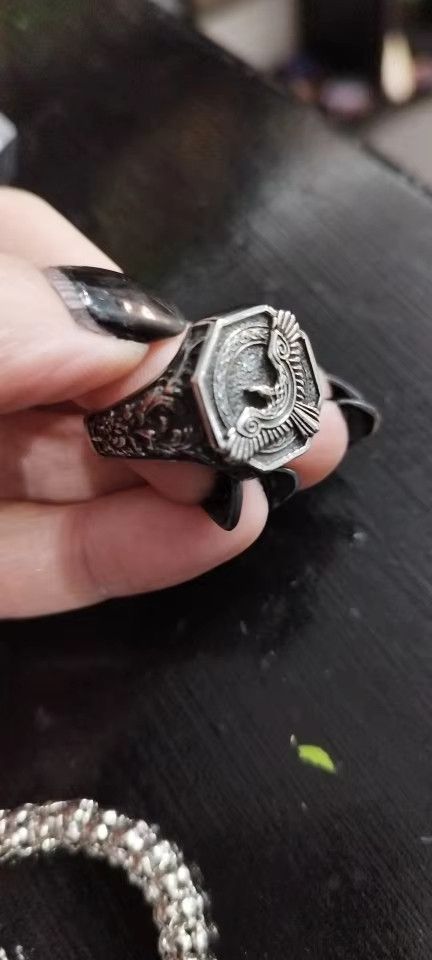 Jewelry Mythology Flying Eagle Ring Streetwear Jewelry Fashion Gift Size ONE SIZE - 1 Thumbnail