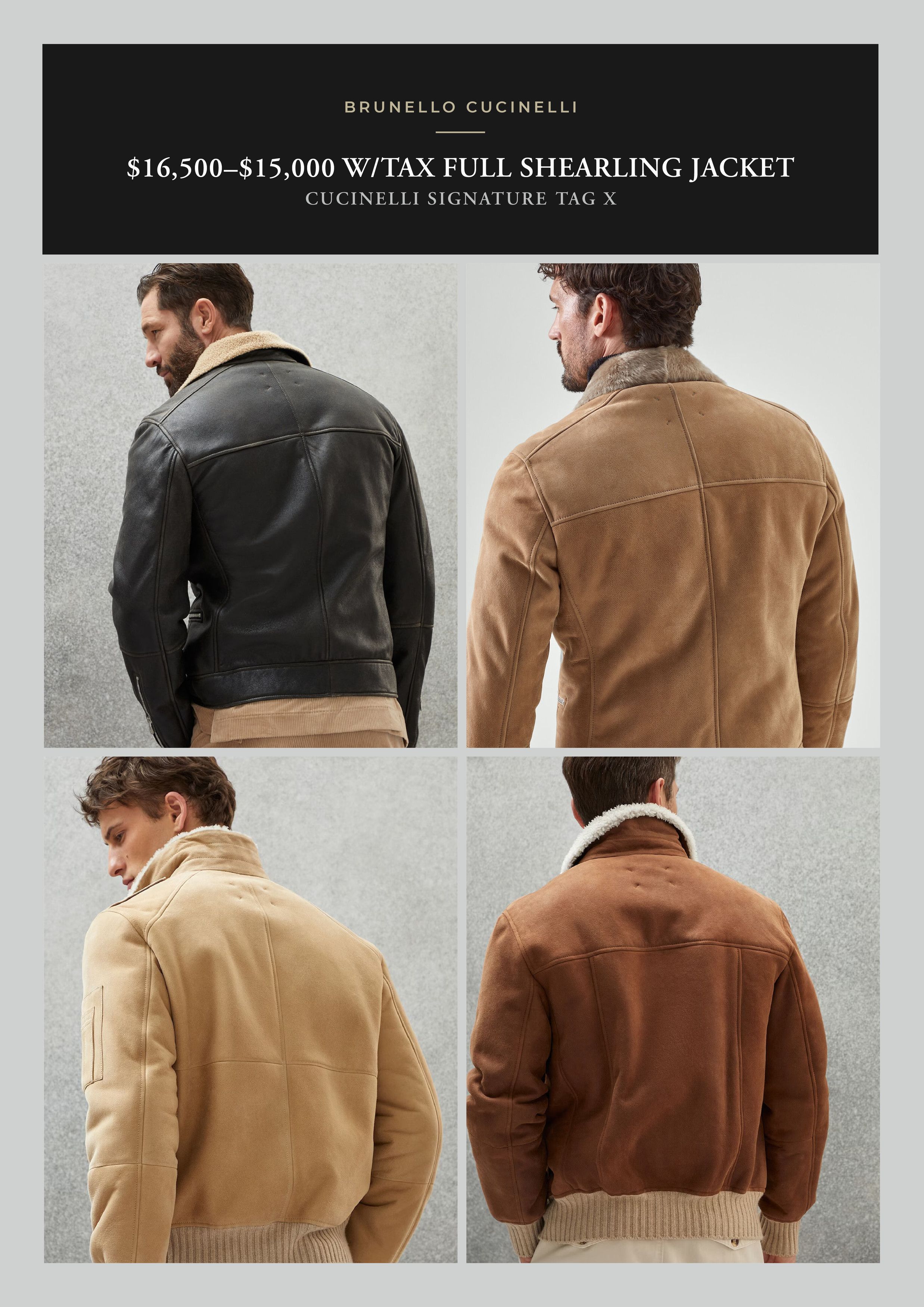 Brunello Cucinelli A Menswear Grail, Ultra-Rare $15,000 Full Shearling Jacket Size US M / EU 48-50 / 2 - 14 Thumbnail