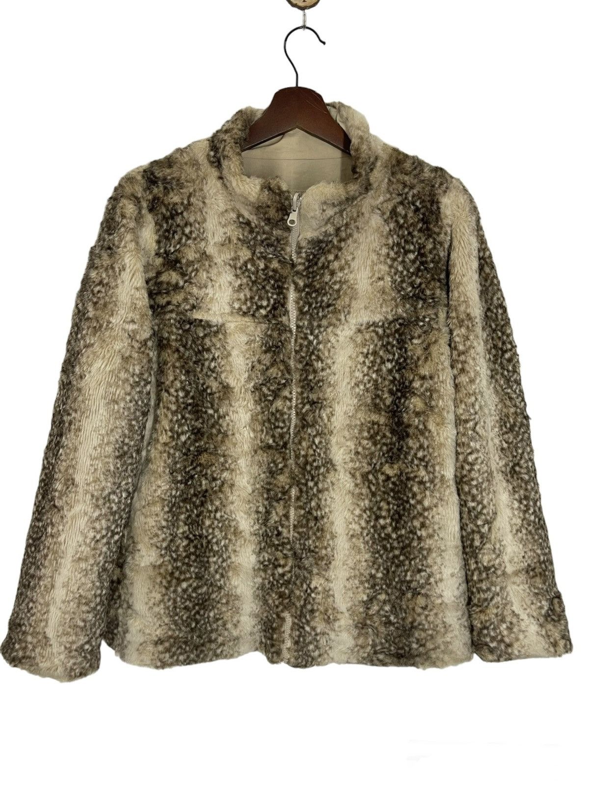 Japanese Brand VINTAGE CHINA RACOON FUR JACKET REVERSIBLE Size US M / EU 48-50 / 2 - 1 Thumbnail