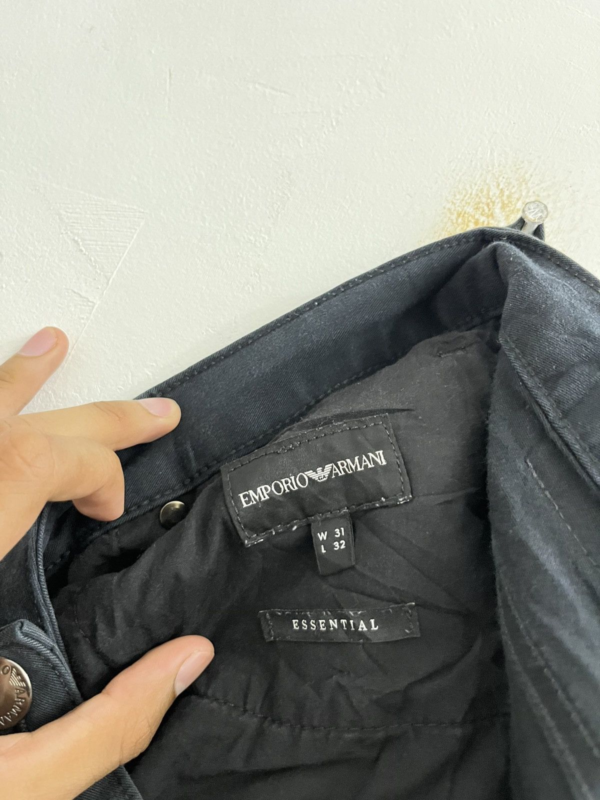 Emporio Armani Emporio Armani - Black Skinny Fit Pants 31 Size US 31 - 10 Thumbnail