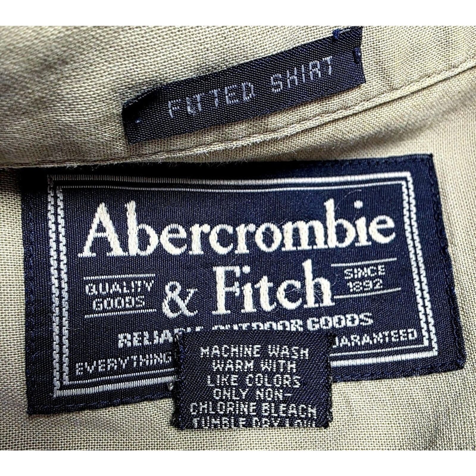 Abercrombie & Fitch Abercrombie & Fitch Safari Button Shirt Short Sleeve XL Size US XL / EU 56 / 4 - 14 Thumbnail