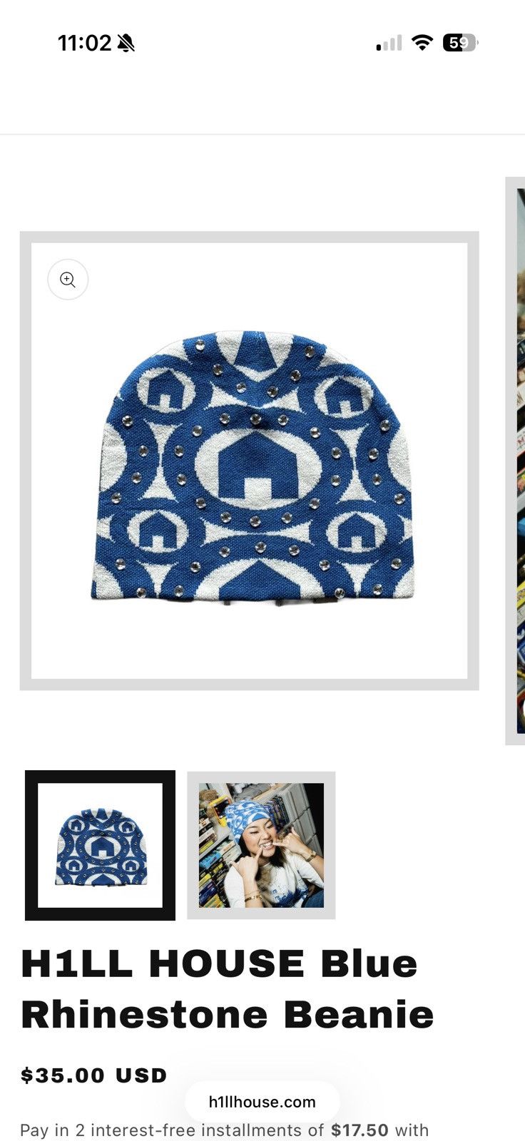 Other HILL HOUSE BEANIE Size ONE SIZE - 3 Thumbnail