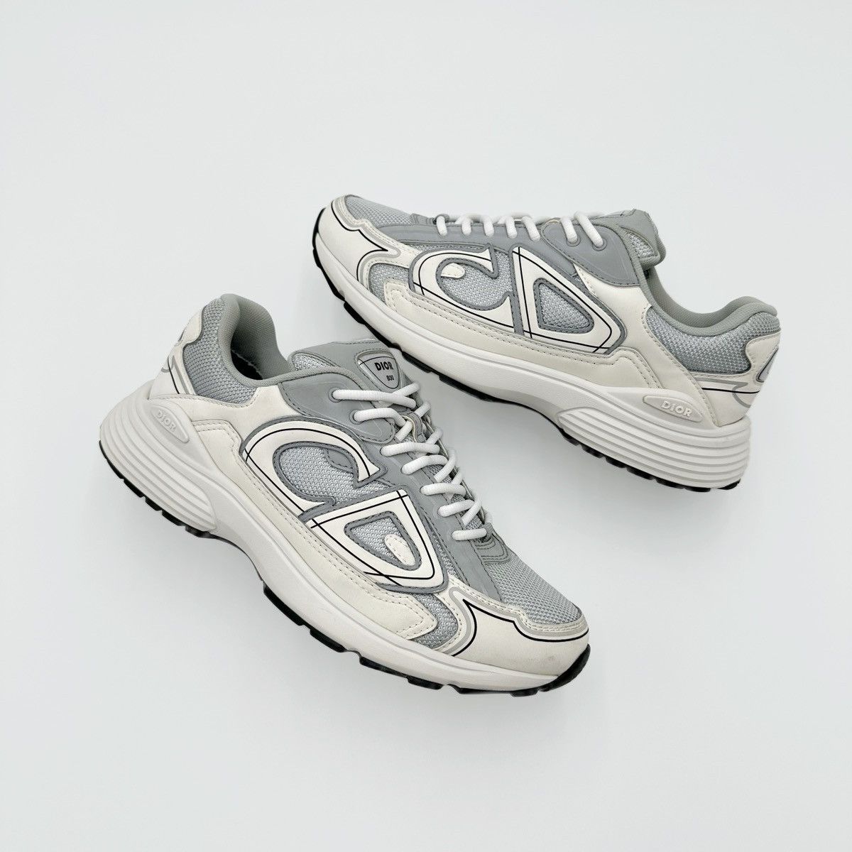 Dior Christian Dior B30 Silver Grey White Size US 8 / EU 41 - 1 Thumbnail