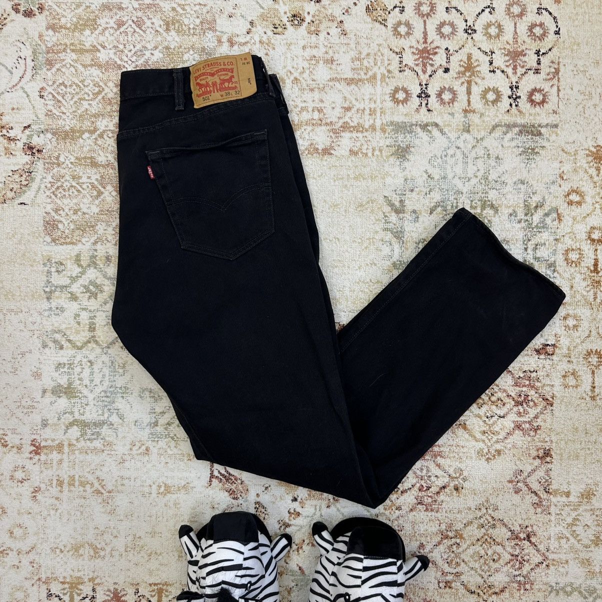 Levi's Vintage Clothing × Vintage Vintage Levi’s 501 Jeans W38xL32 Pants Old Money 00s Size US 38 / EU 54 - 1 Thumbnail
