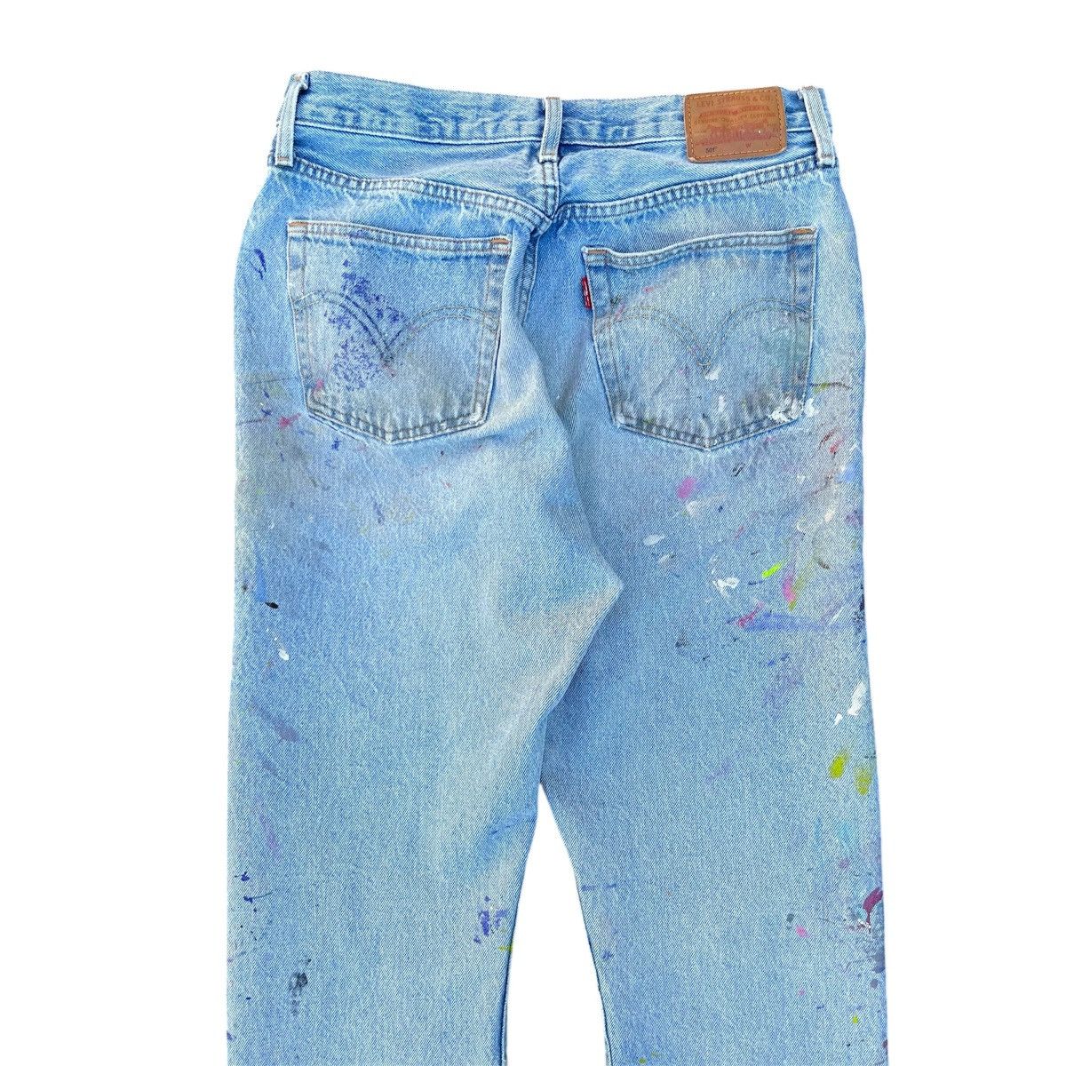 Levi's Vintage Distressed Thrashed Paint Splattered Levis 501 Jeans Size US 29 - 6 Thumbnail