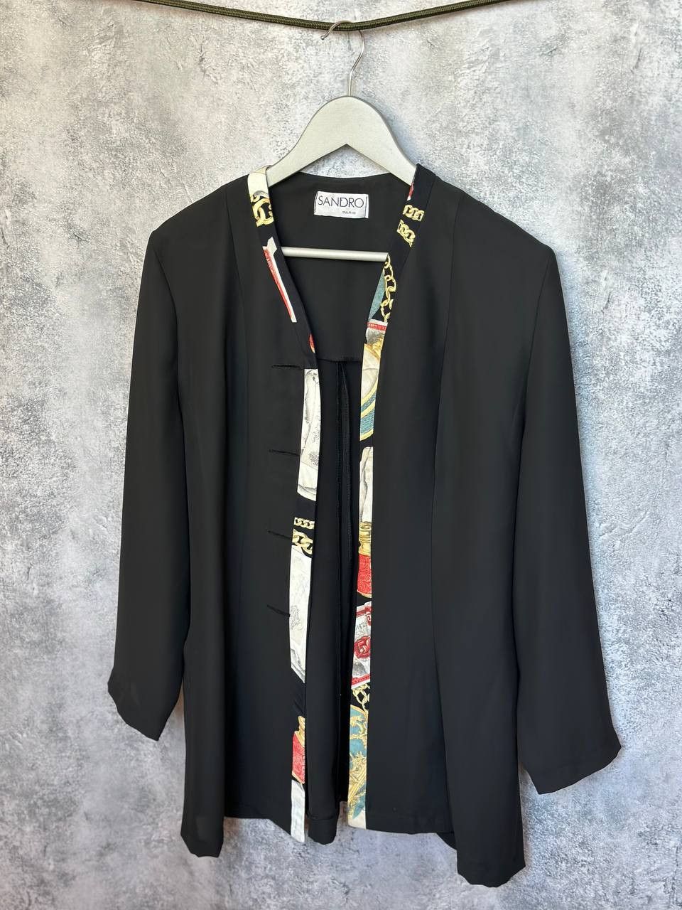 Sandro Paris Archive Vintage Long Cardigan Kimono Baroque