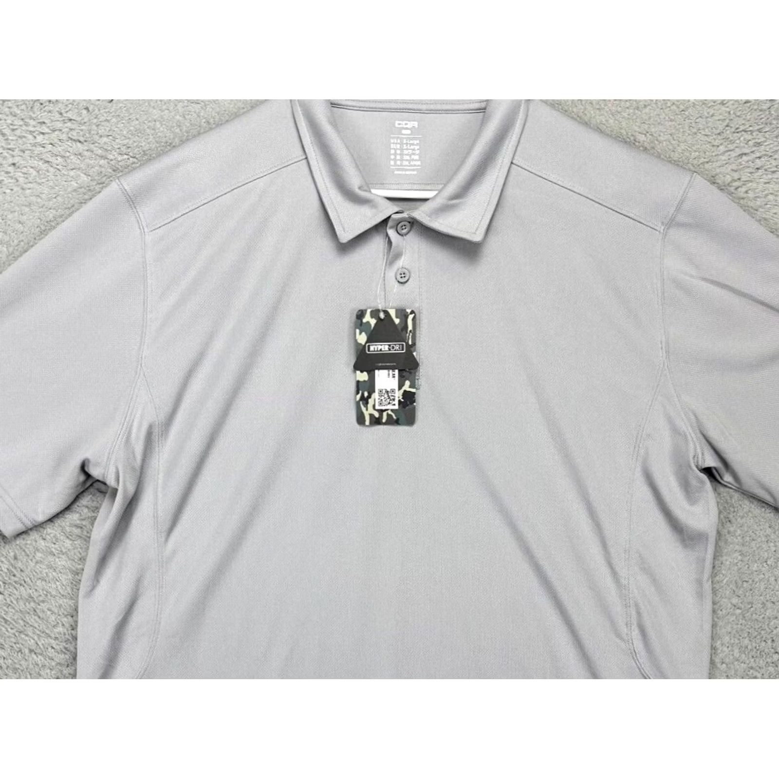 Vintage CQR Polo Shirt Adult XL Grey Short Sleeve Tactical Casual Outdoor Rugby Men NEW Size US XL / EU 56 / 4 - 2 Thumbnail