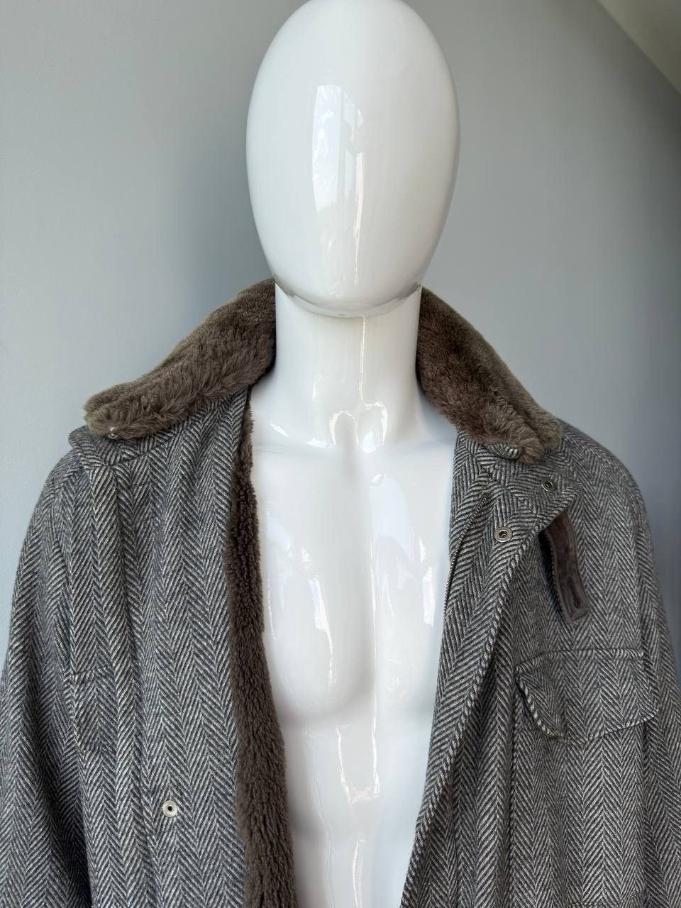 Loro Piana Loro Piana Traveller Wool Jacket Beaver Fur Lined Coat Size US XL / EU 56 / 4 - 7 Thumbnail