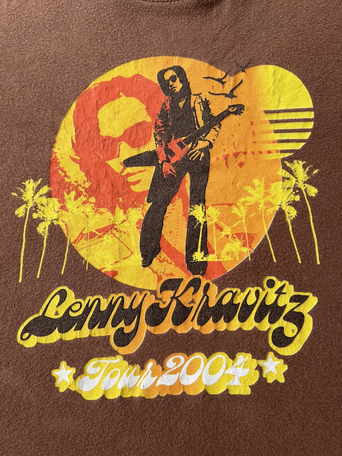 Band Tees Vintage 2004 Lenny Kravitz Tour Brown T-shirt Size US S / EU 44-46 / 1 - 6 Thumbnail