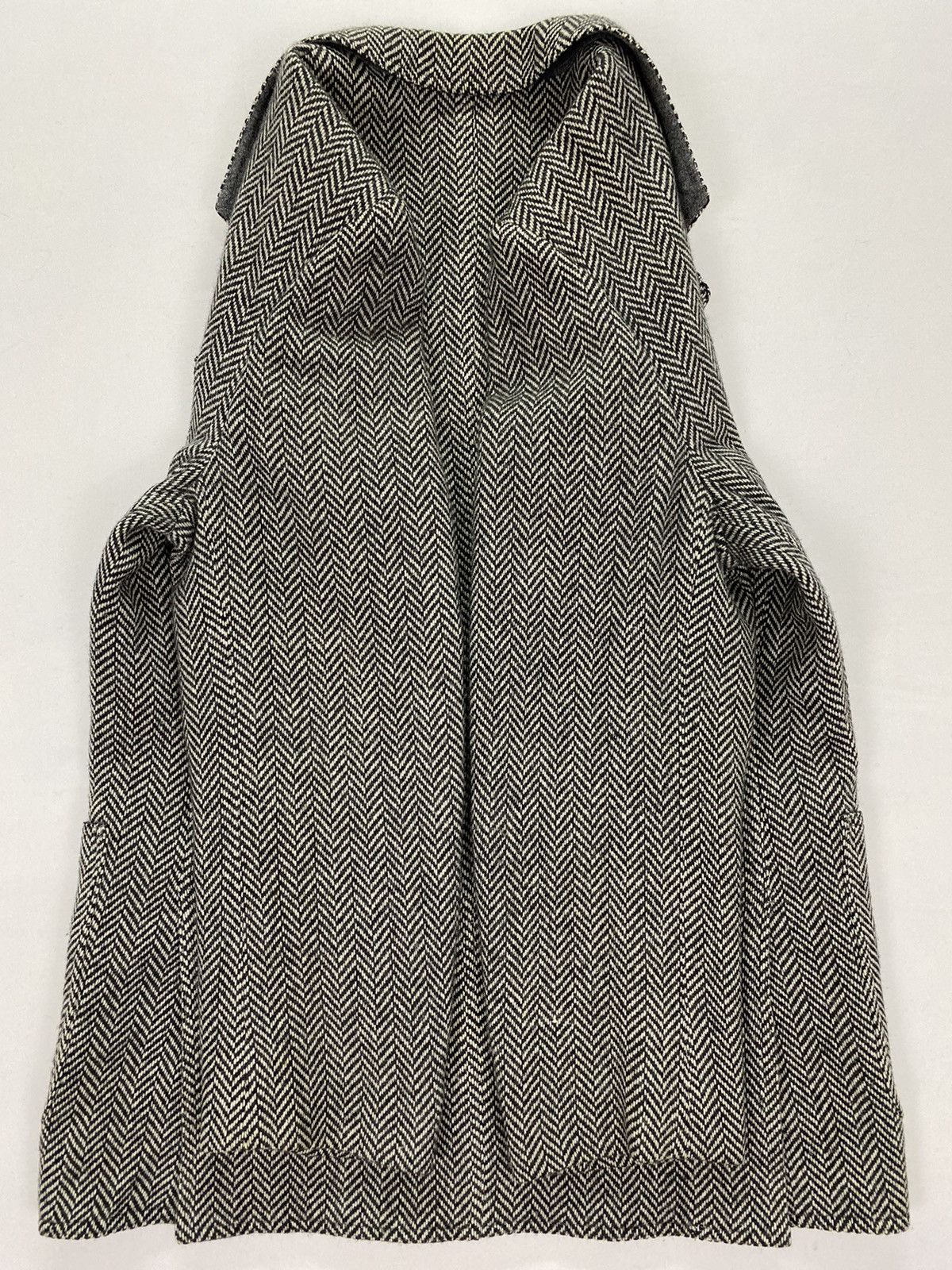 Designer × Lanvin × Vintage Lanvin Paris Dirty Herringbone Twill Wool Jacket Size US S / EU 44-46 / 1 - 6 Thumbnail