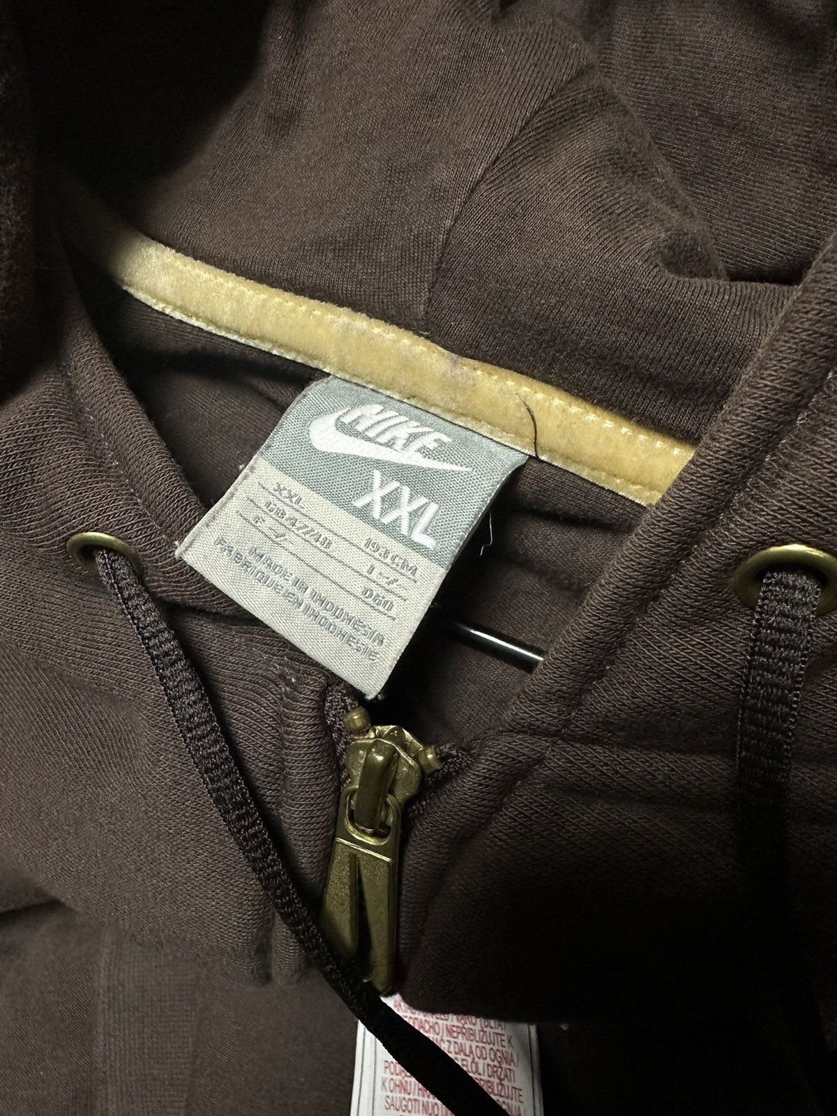Nike × Vintage Vintage Nike Ronaldinho 10 Rare Brown Heavy Jacket Size US XXL / EU 58 / 5 - 11 Thumbnail