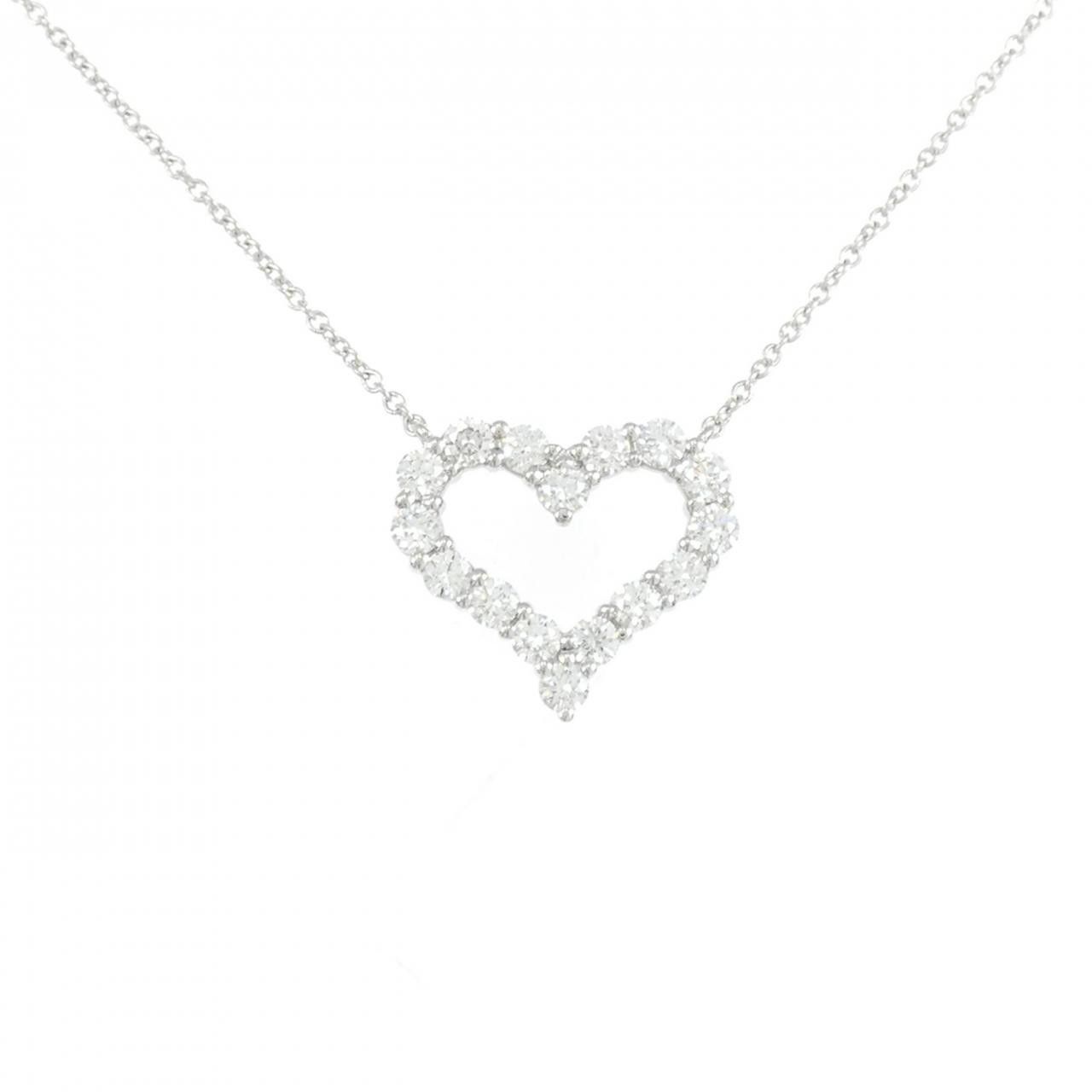 Tiffany & Co. Tiffany & Co. Tiffany Sentimental Heart PT950 Diamond Necklace Metal Necklace 60007523 DUTY FREE for USA Size ONE SIZE - 1 Thumbnail