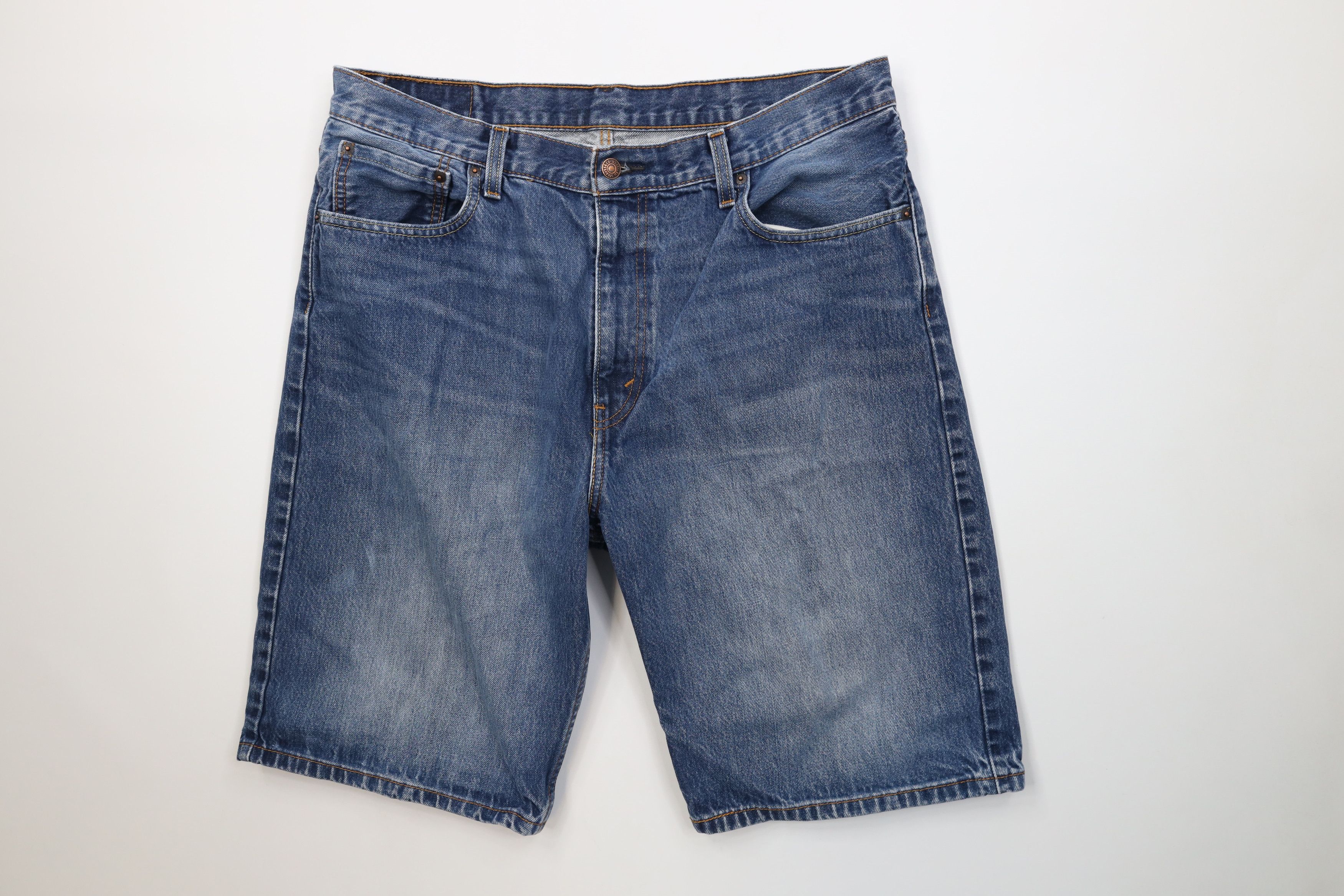 Levi's Vintage Y2K Levis 569 Loose Fit Denim Jean Shorts Jorts Blue Size US 36 / EU 52 - 1 Thumbnail