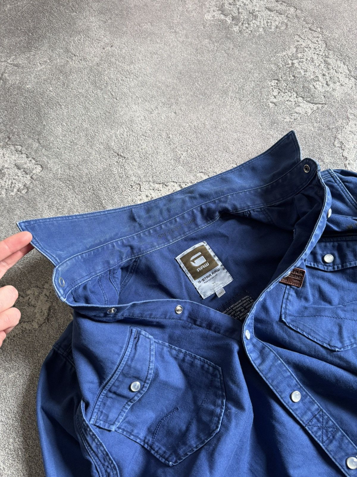 G-Star G star raw M AERO Arizona shirt button up denim overshirt Size US M / EU 48-50 / 2 - 5 Thumbnail