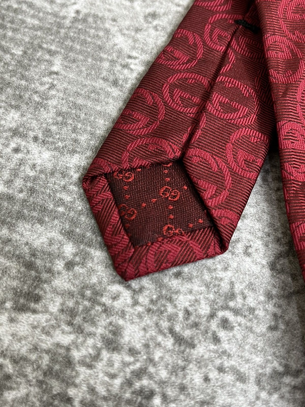 Gucci Gucci Monogram Silk Tie Size ONE SIZE - 4 Thumbnail