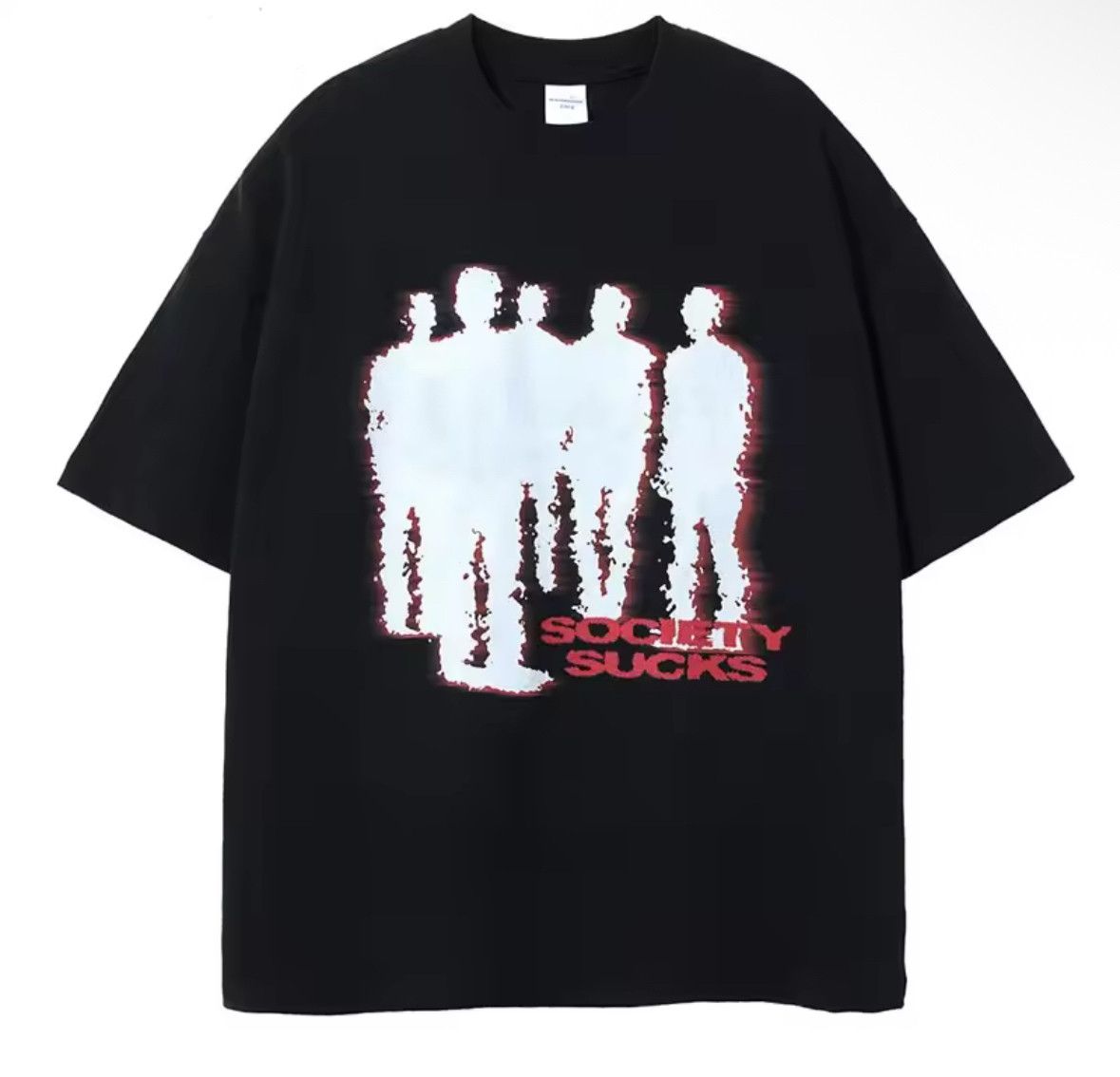 Japanese Brand Gothic 90s Streetwear Shadow T-Shirt Punk Graphic Tees Size US M / EU 48-50 / 2 - 1 Thumbnail
