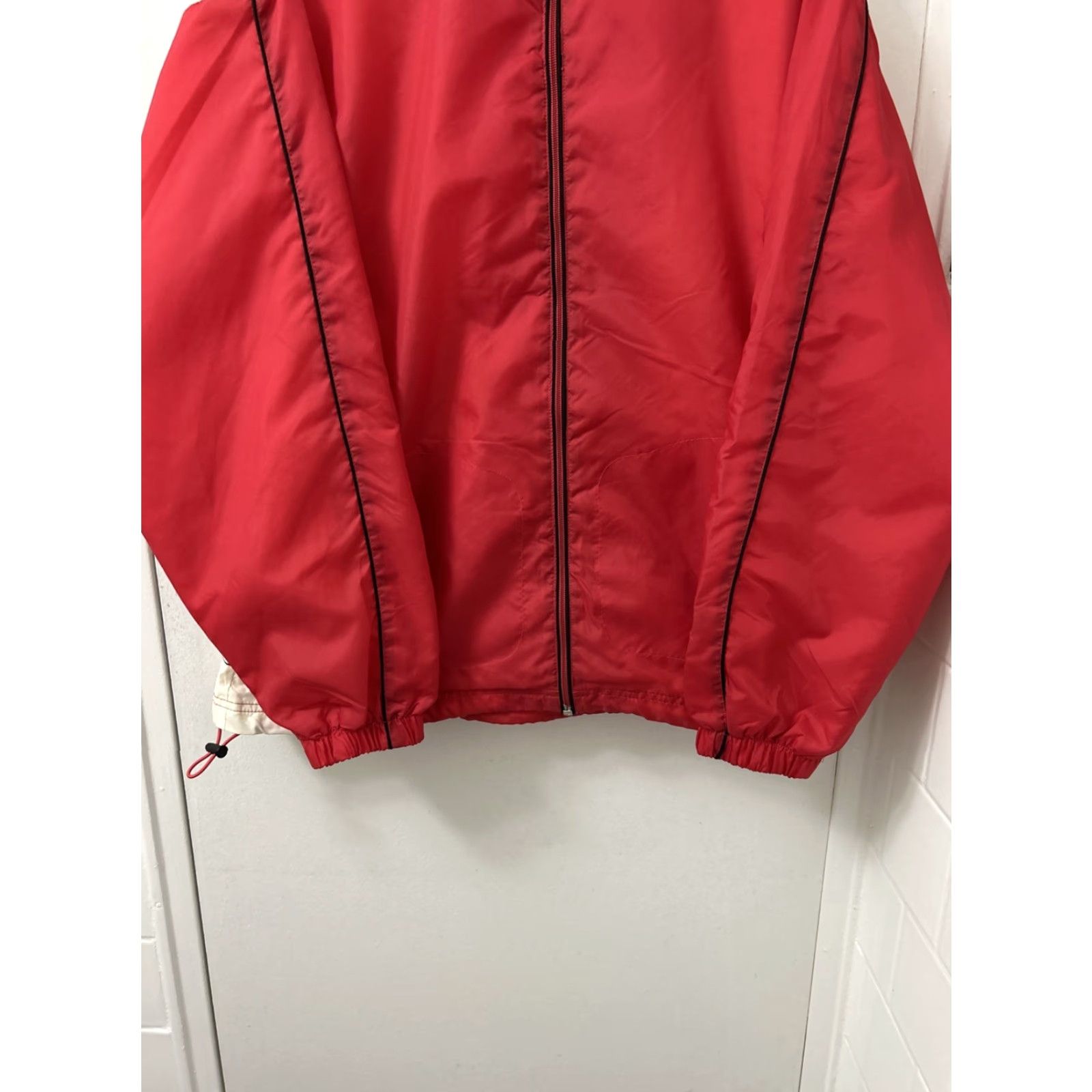 Wilson Wilson Jacket Mens M Red White Full Zip Lightweight Windbreaker Pockets Tennis Size US M / EU 48-50 / 2 - 3 Thumbnail