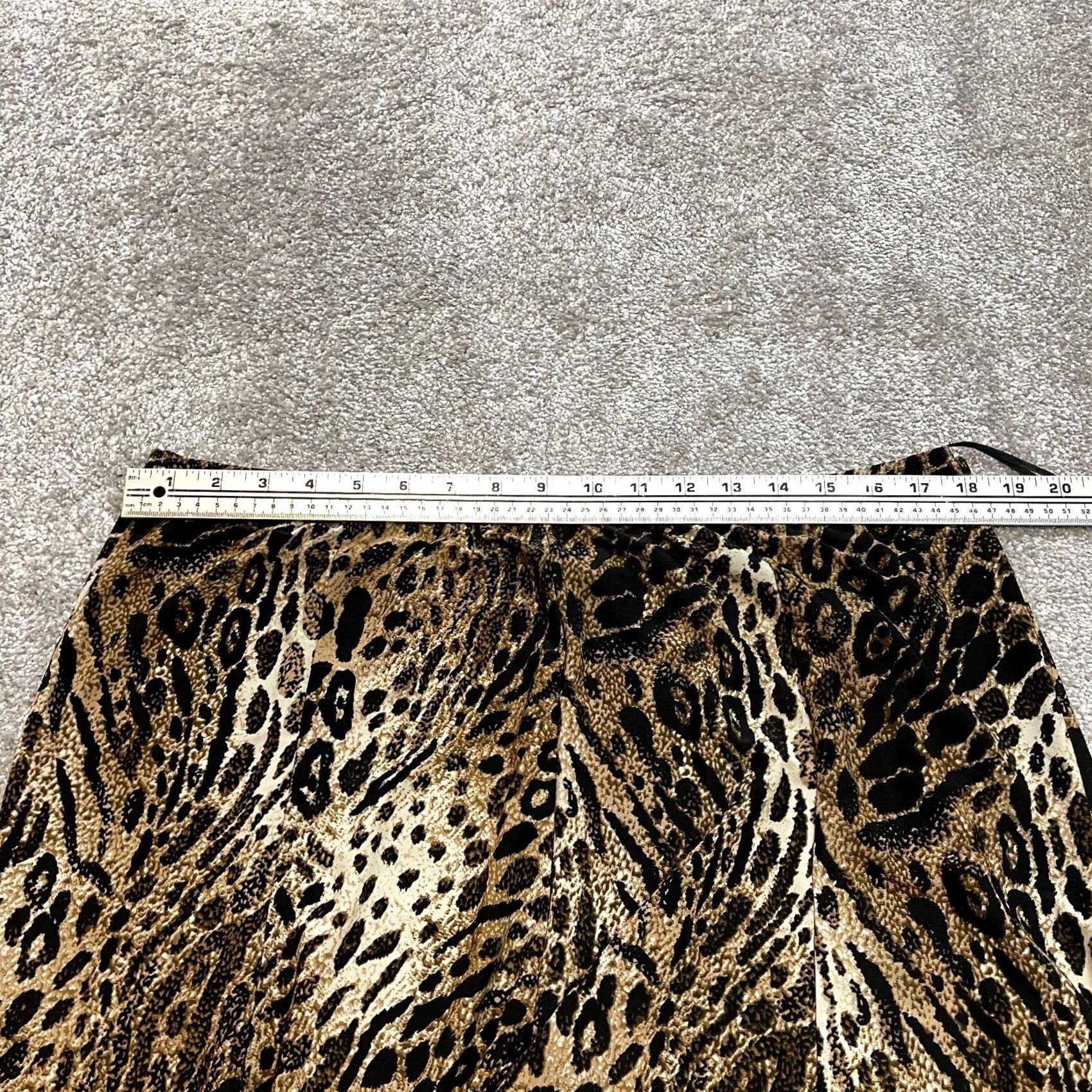 Etro Metro wear Skirt Womens XL Women Line Leopard Print Polyester Spandex Stretch Midi Size 40" / US 18 - 4 Thumbnail