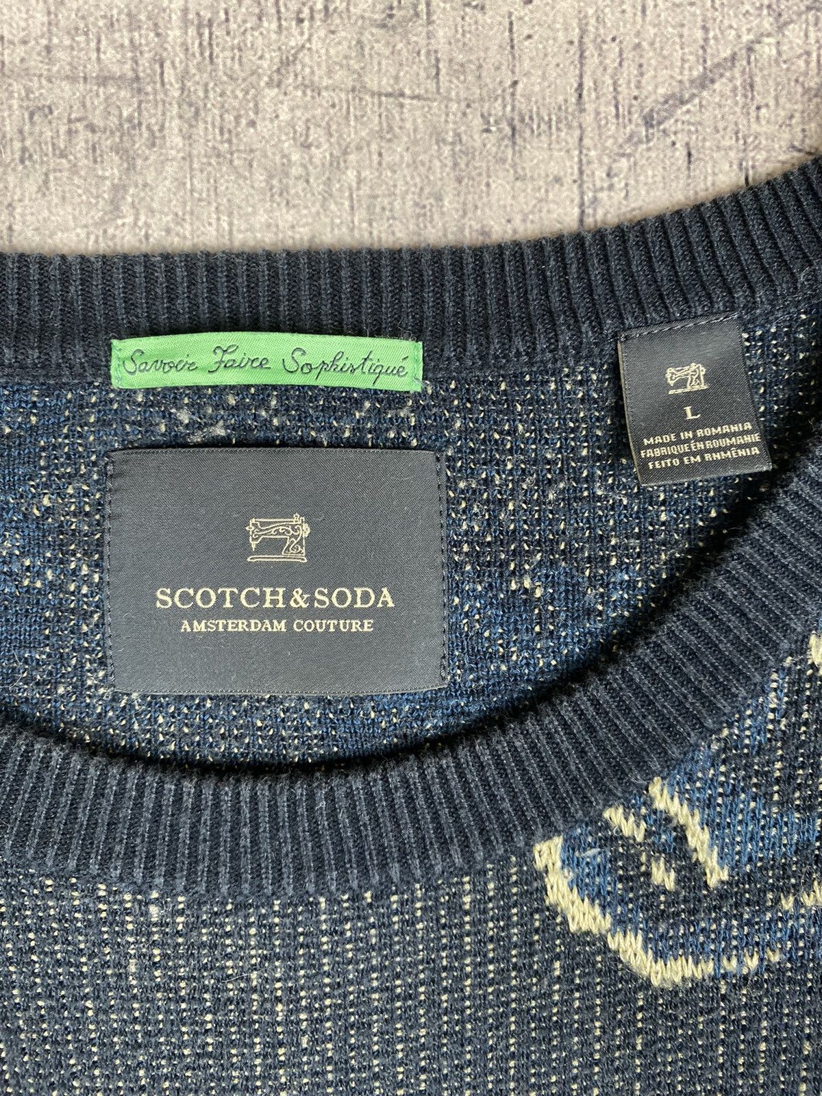Scotch & Soda Scotch & Soda Overprinted Sweatshirt Size L Size US L / EU 52-54 / 3 - 7 Thumbnail