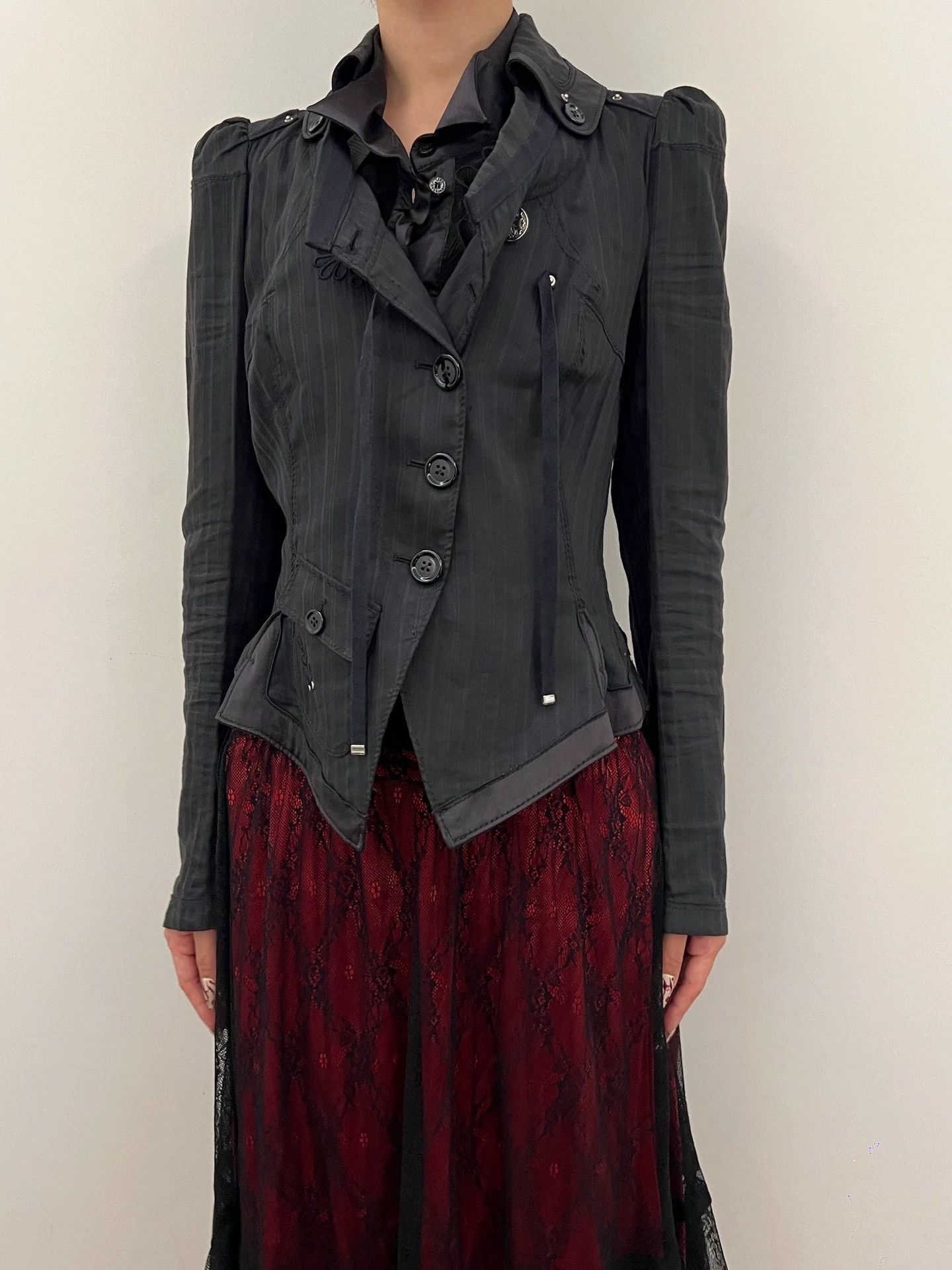 Other Vintage Italian Regal Embroidered Lapel Jacket 36 Size XS / US 0-2 / IT 36-38 - 5 Thumbnail