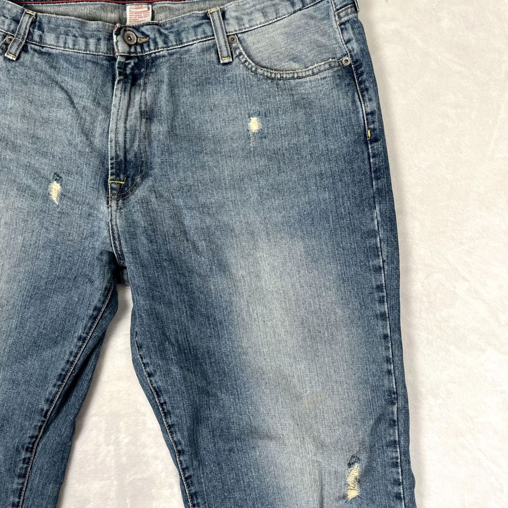 Mossimo VINTAGE Mossimo Supply Co Logan Jeans Mens 40x30 Blue Relaxed Straight Denim Y2K Jeans Mens 40x30 Blue Distressed Pockets Cotton Zip Belt Loops Size US 40 / EU 56 - 2 Thumbnail