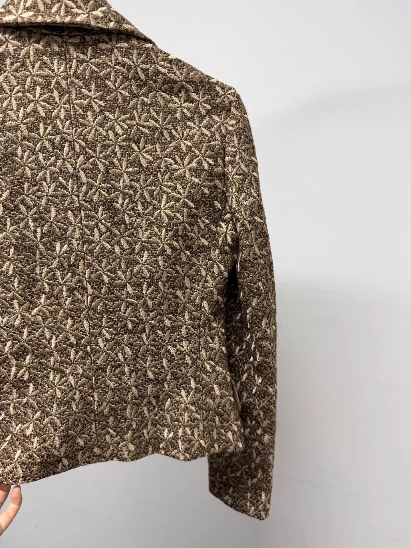 Vivienne Tam Vivienne Tam Classic Brown Print Short Jacket Size XS / US 0-2 / IT 36-38 - 7 Thumbnail