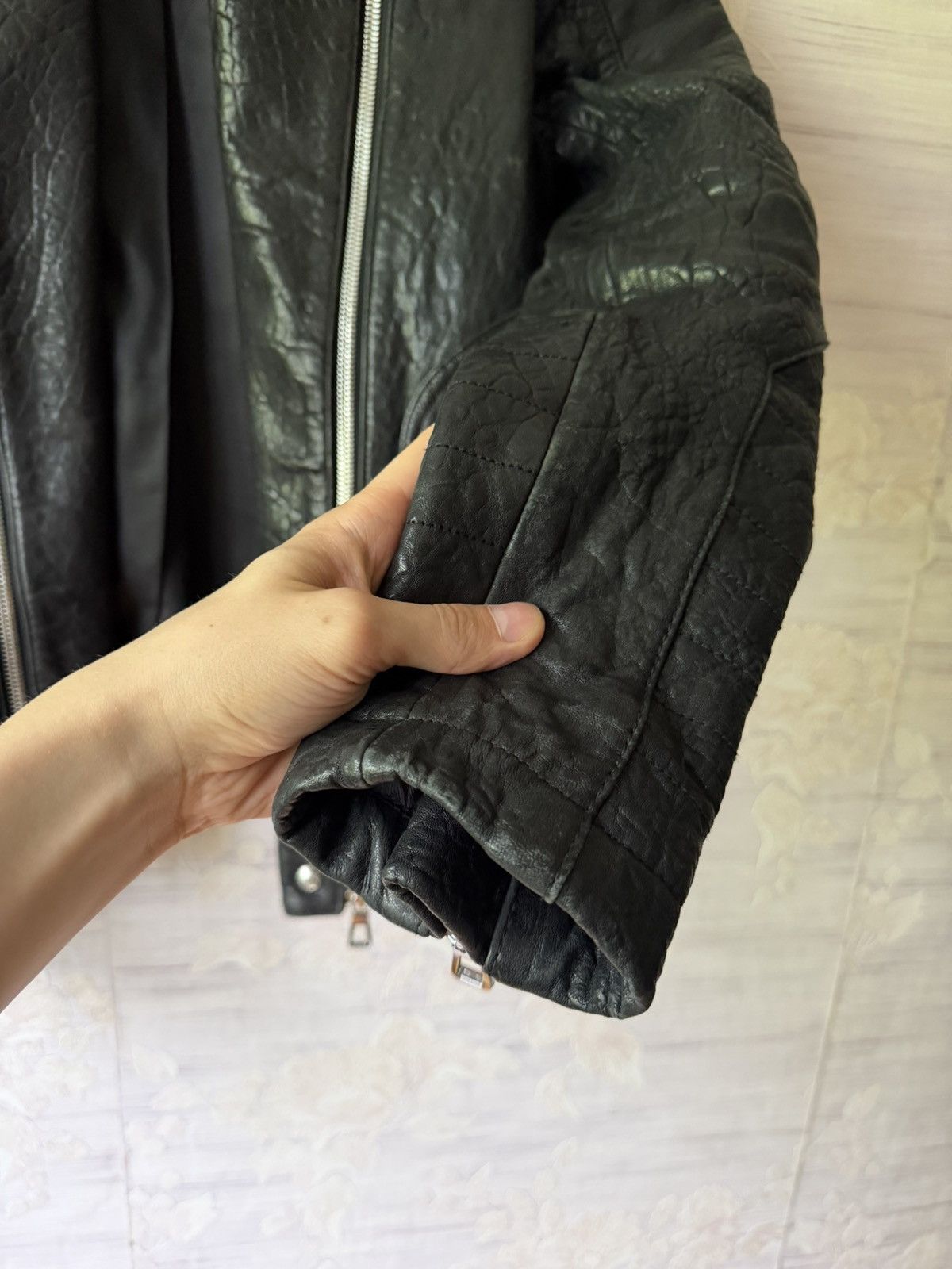 Balmain × H&M Balmain x H&M AW15 Double-Zipper Biker Leather Jacket Size US S / EU 44-46 / 1 - 6 Thumbnail