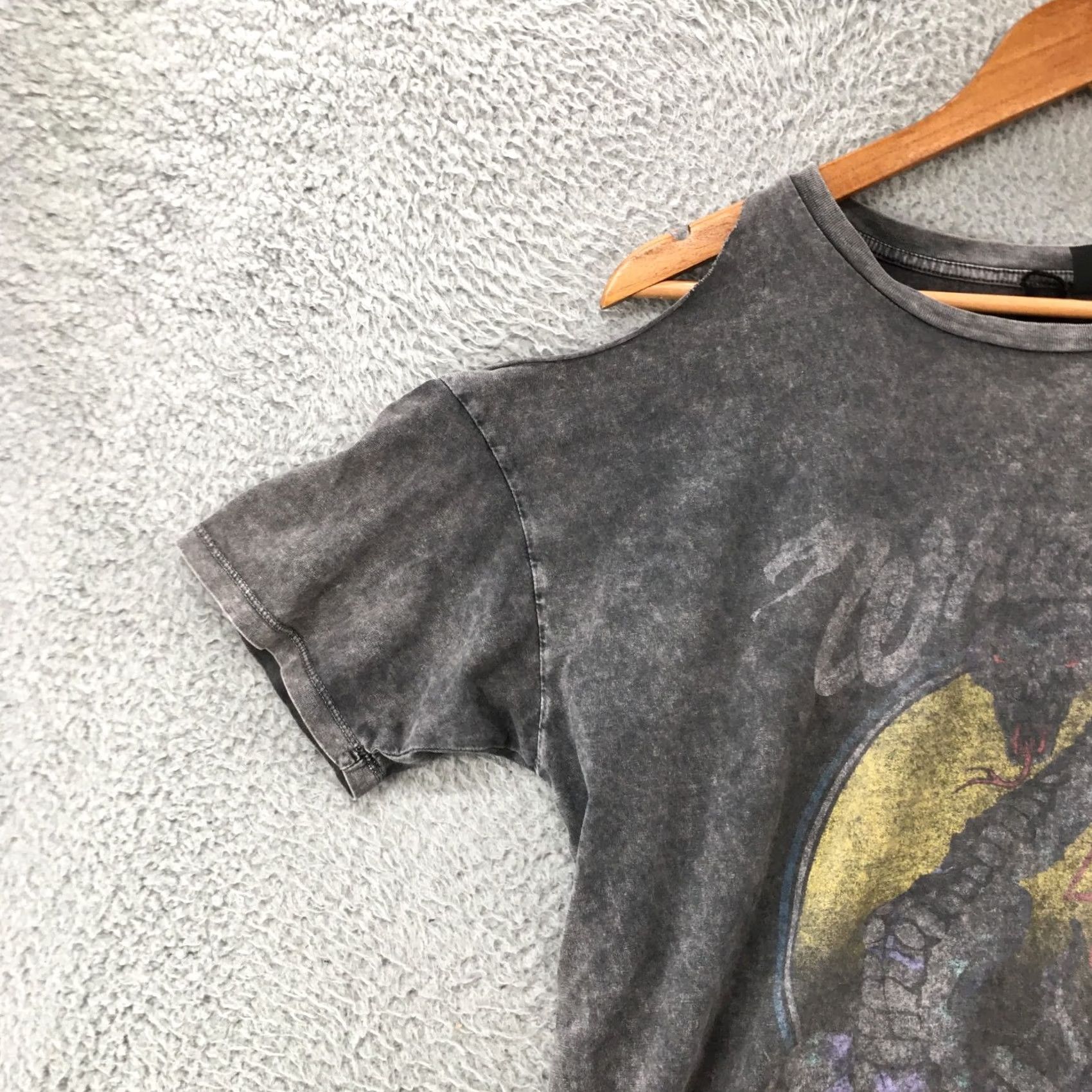 Vintage Andfinally Cropped Top Tee Tshirt Womens 8 Gray Crew Neck Short Sleeve Casual Shirt Adult Regular Women's Size M / US 6-8 / IT 42-44 - 3 Thumbnail