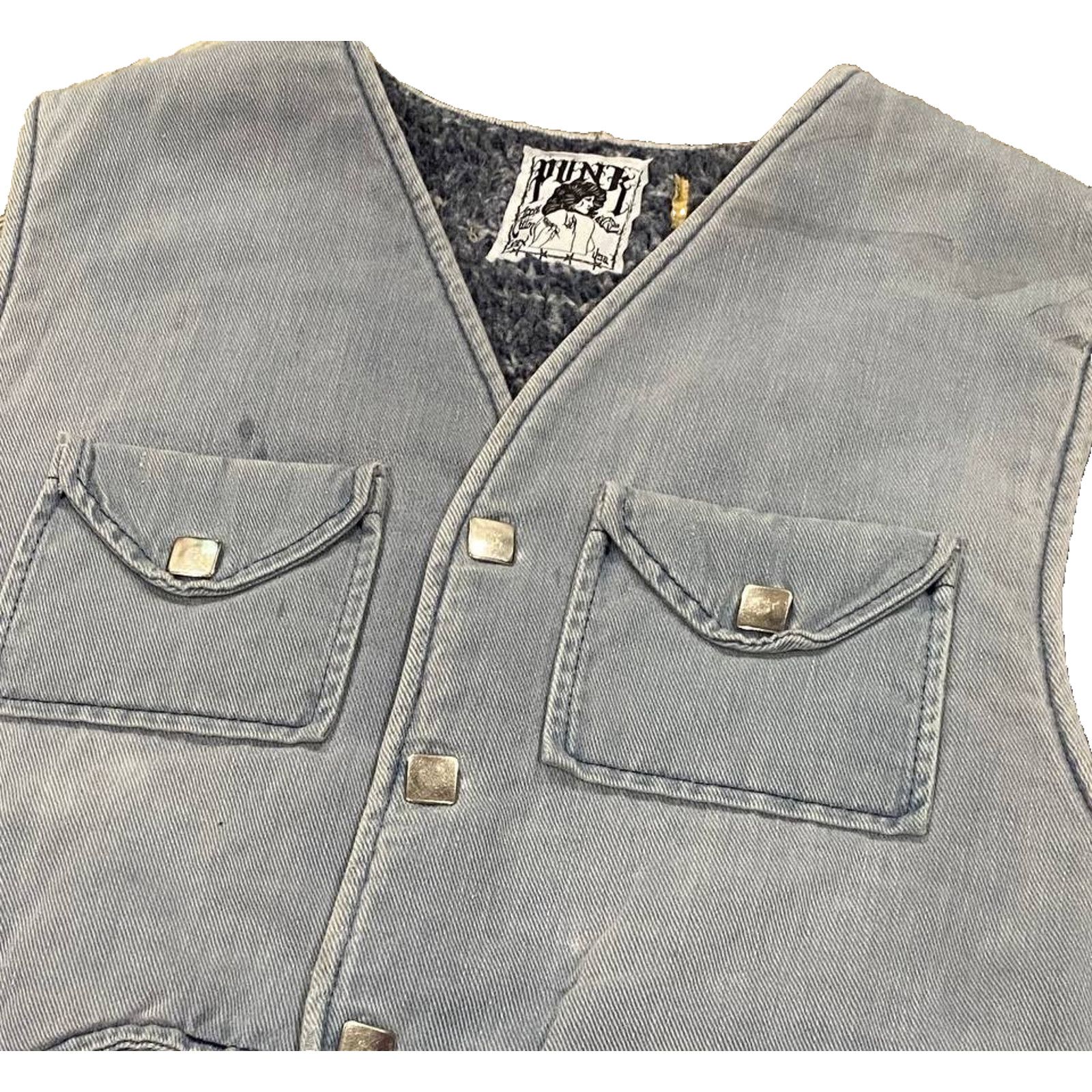 Other PUNK LA Anarchy Hunting Denim Insulation Vest Workwear sz M Size US M / EU 48-50 / 2 - 6 Thumbnail