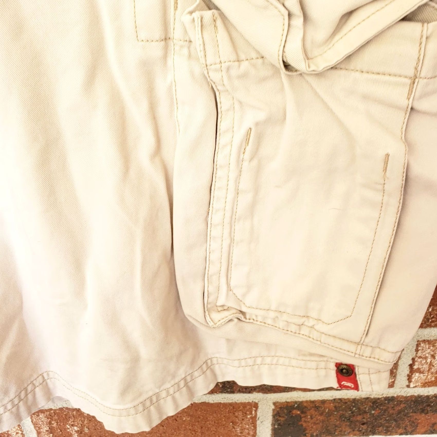 Ecko Unltd. Ecko Unltd Y2K Cargo Shorts Men 38x12 Beige Baggy Relaxed Loose Skater Edison Size US 38 / EU 54 - 5 Thumbnail