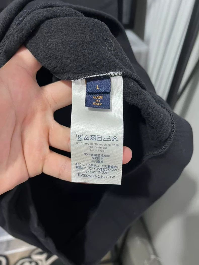 Louis Vuitton LV Black Sweatshirt with Star Details -2505 Size US L / EU 52-54 / 3 - 3 Thumbnail