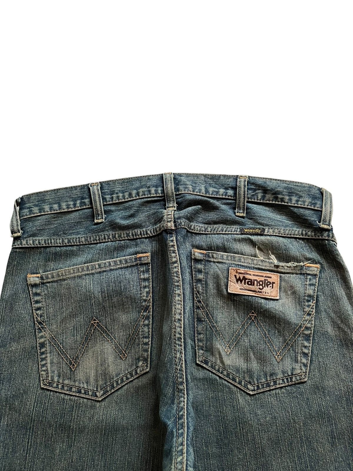 Wrangler Vintage Wrangler Mud Wash Distressed Baggy Jeans Size US 36 / EU 52 - 8 Thumbnail