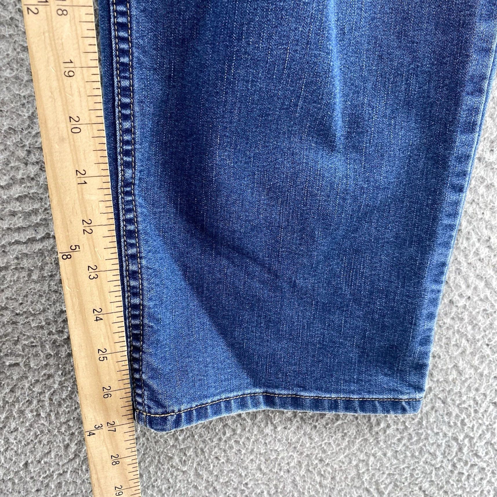 Denime Rohan Jeans Men’s 34X27 Blue Straight Indigo Denim Pants — 5-Pocket, Regular Fit, Mid Rise, Button-Zip Closure, Cotton Blend, UK Brand Size US 34 / EU 50 - 4 Thumbnail